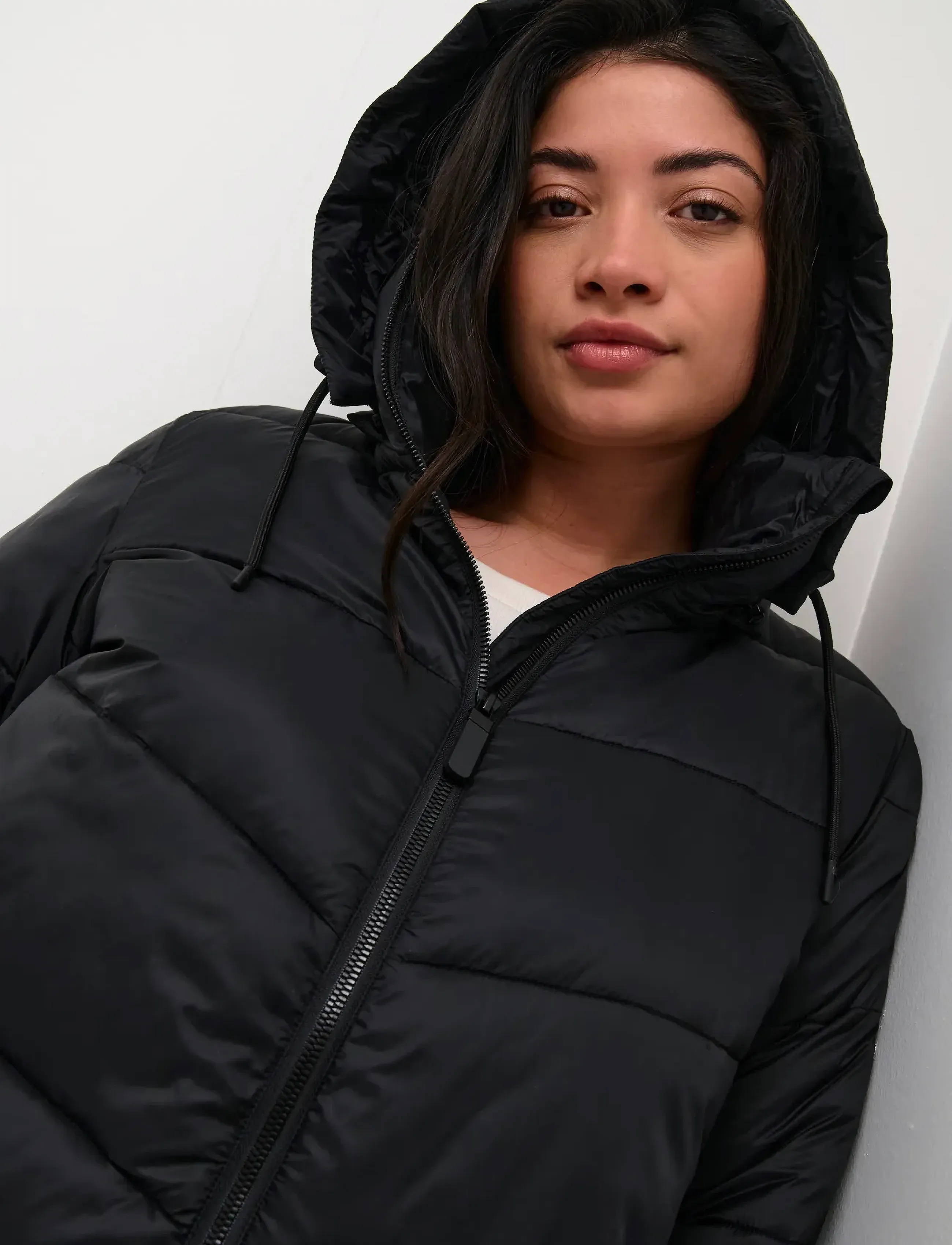 Kaffe Curve - KCsusanna Jacket - sulejoped ja voodriga joped - black deep - 5