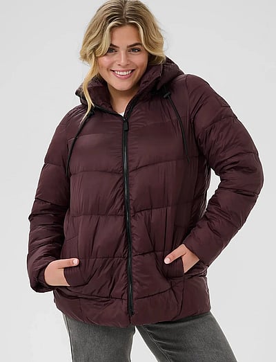 Kaffe Curve KCsusanna Jacket - Sulejoped - FUDGE / burgundy