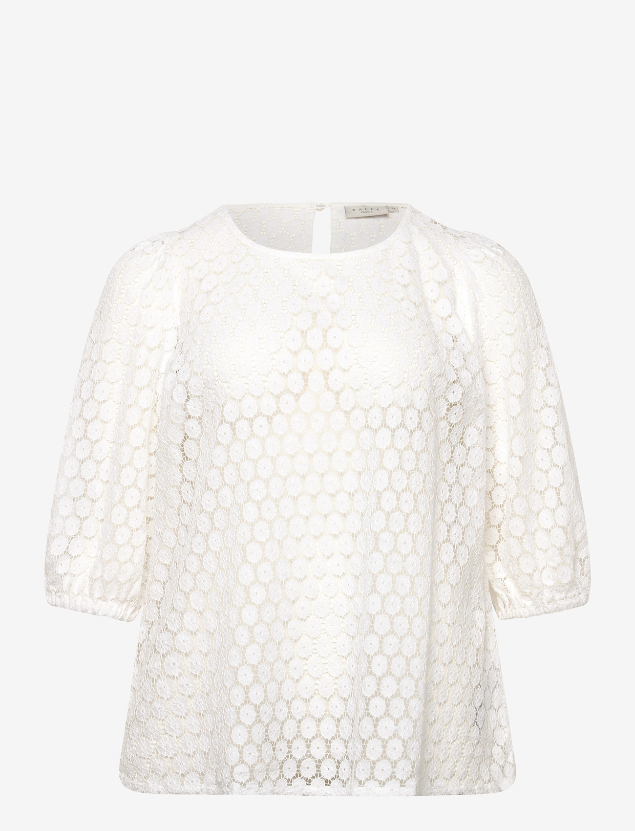 Kaffe Curve - KClorena Blouse - lühikeste varrukatega pluusid - chalk - 0
