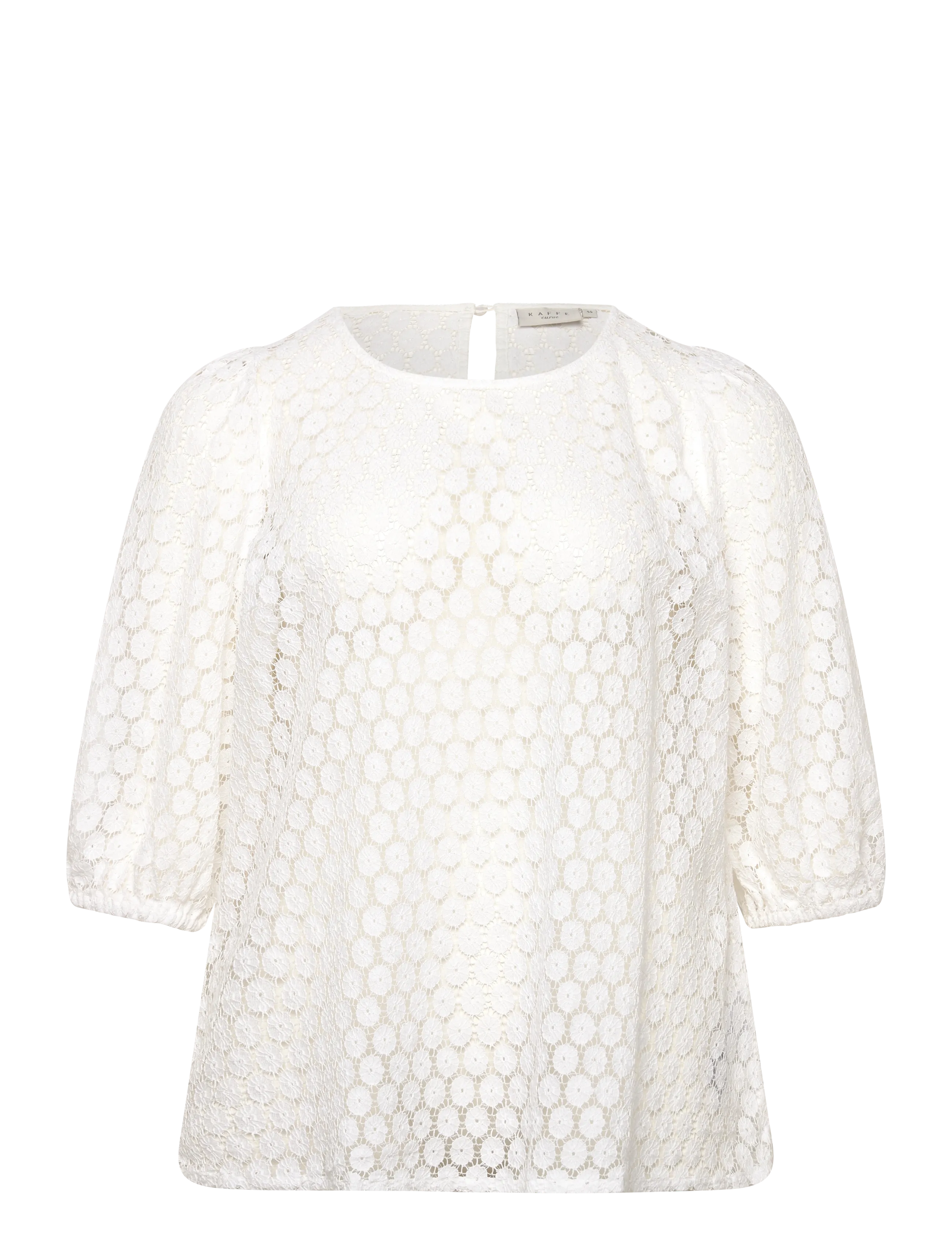 Kaffe Curve KClorena Blouse - Bluser & Skjorter - CHALK / white
