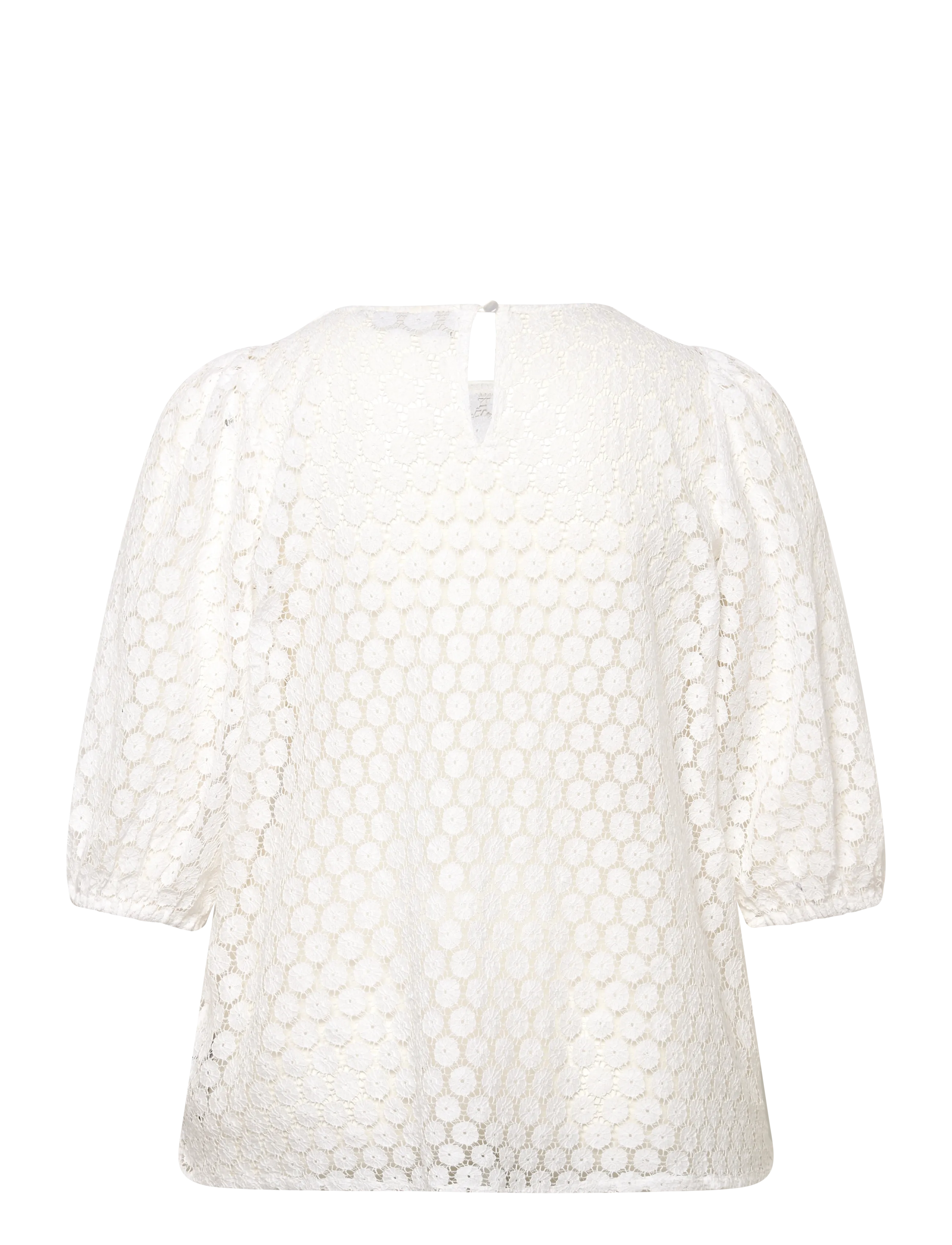 Kaffe Curve - KClorena Blouse - lühikeste varrukatega pluusid - chalk - 1