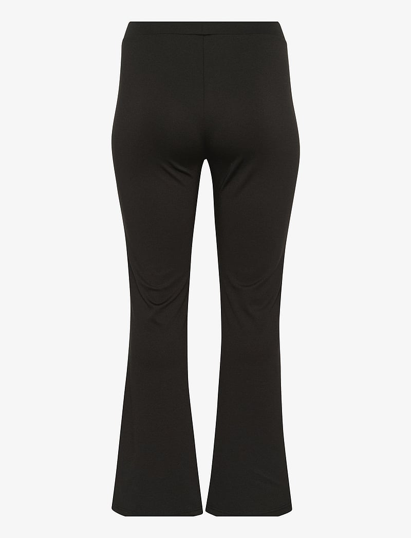 Kaffe Curve - KCjenna Flared Leggings - alt laiad püksid - black deep - 1
