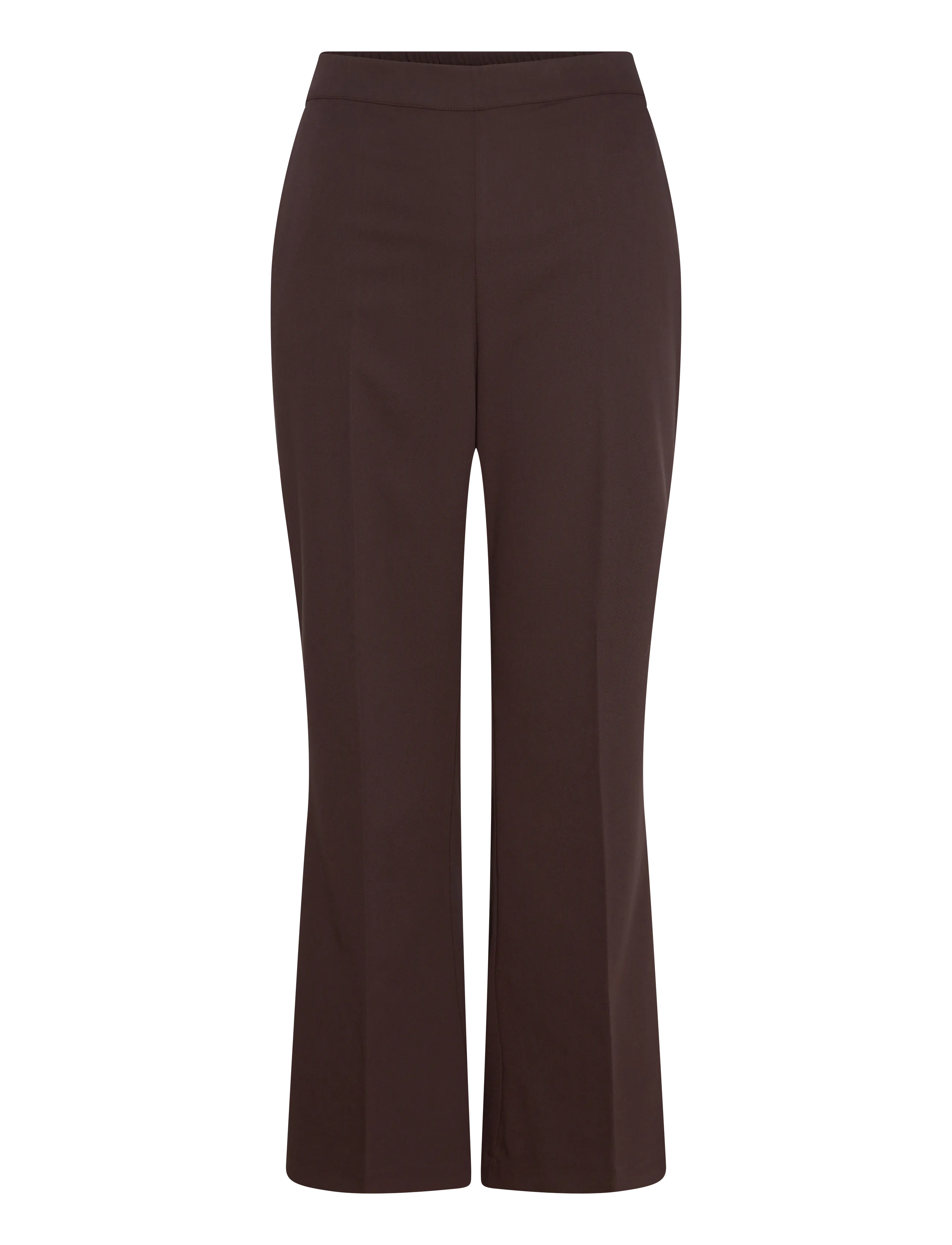 Kaffe Curve Kcsakira Flared Pants, 48, Trousers, Braun - Flared, Frauen