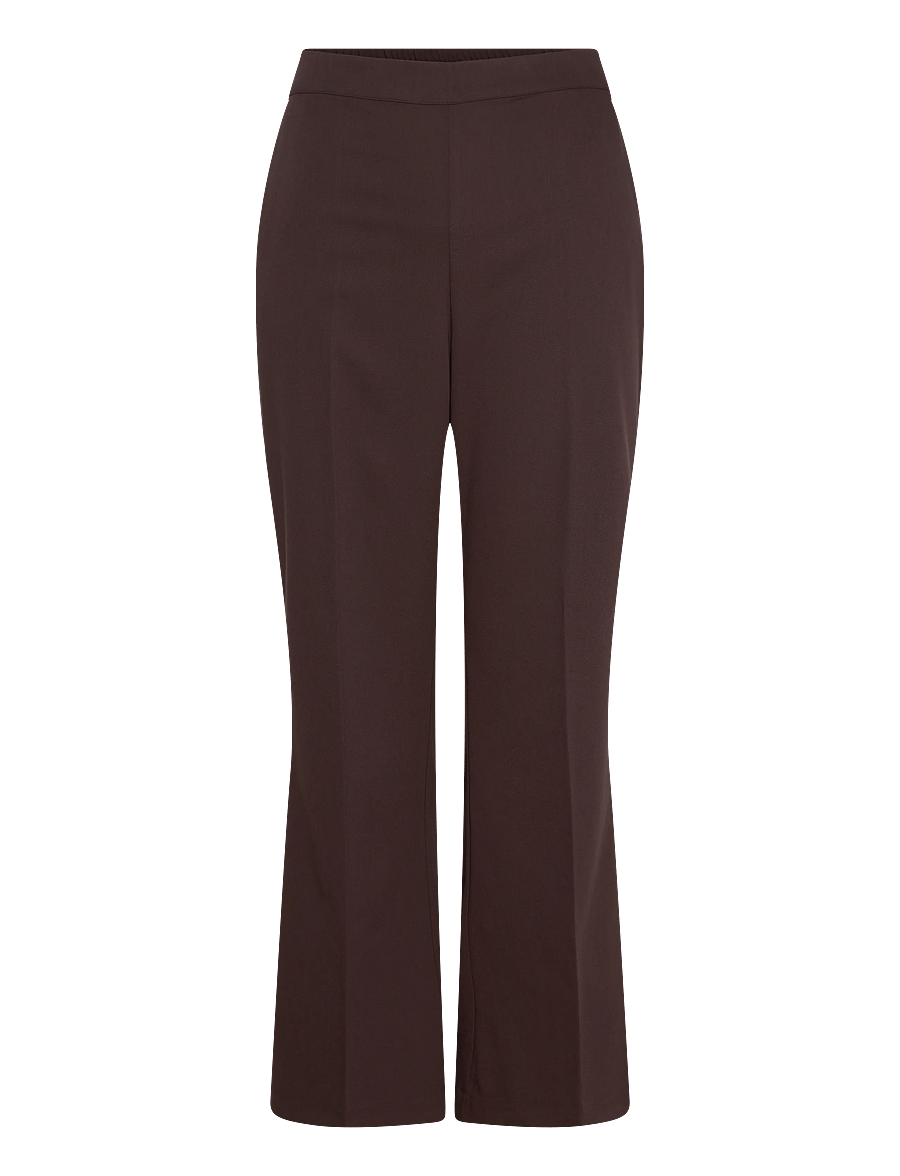 Kaffe Curve - KCsakira Flared Pants - schlaghosen - black coffee - 0