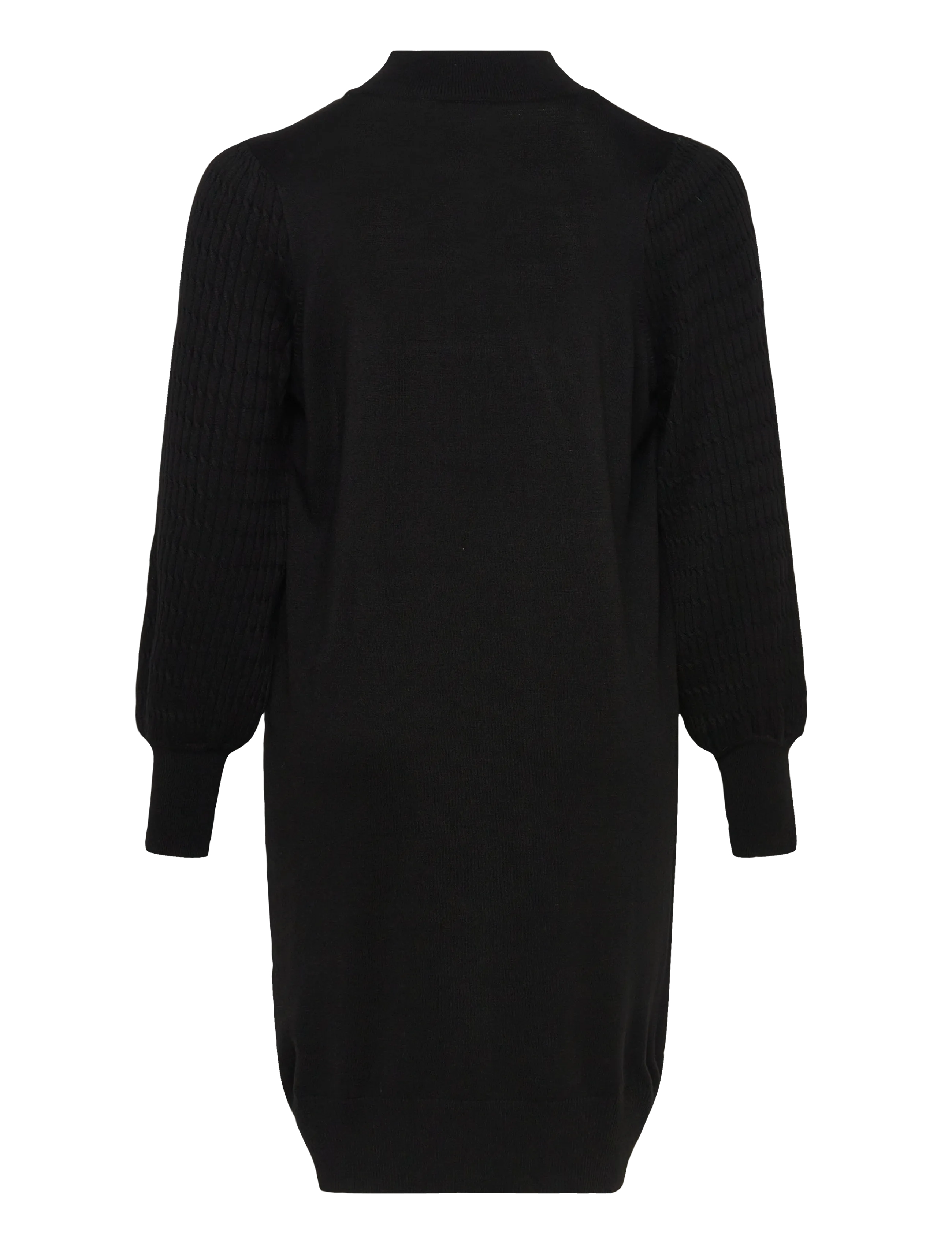 Kaffe Curve - KClini Knit Dress - prjónaðir kjólar - black deep - 1