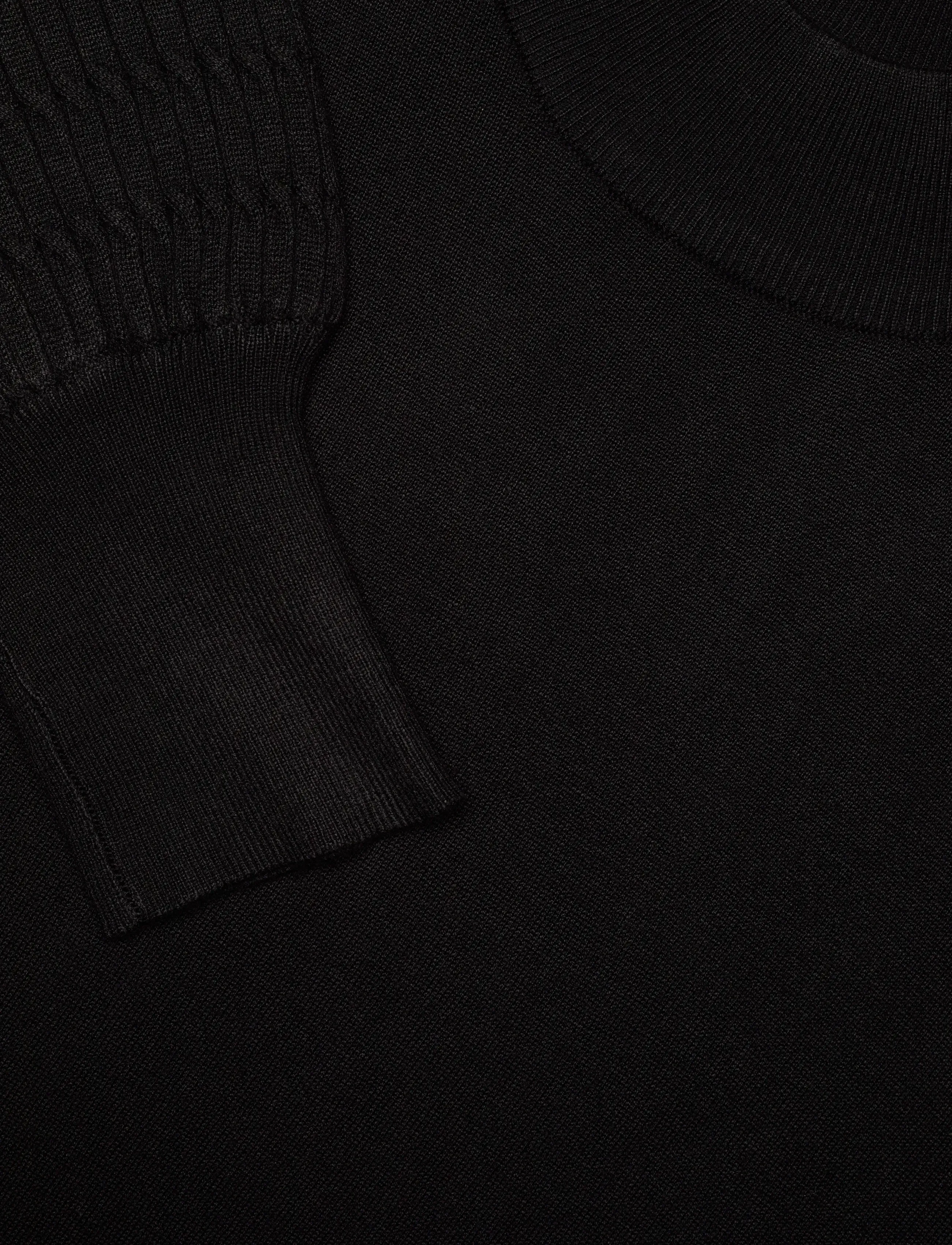 Kaffe Curve - KClini Knit Dress - prjónaðir kjólar - black deep - 2