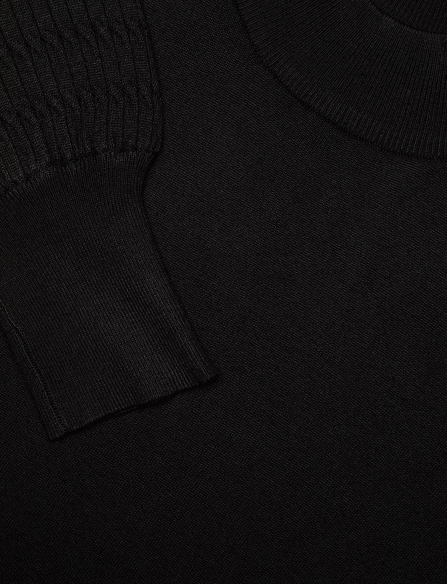 Kaffe Curve - KClini Knit Dress - prjónaðir kjólar - black deep - 2