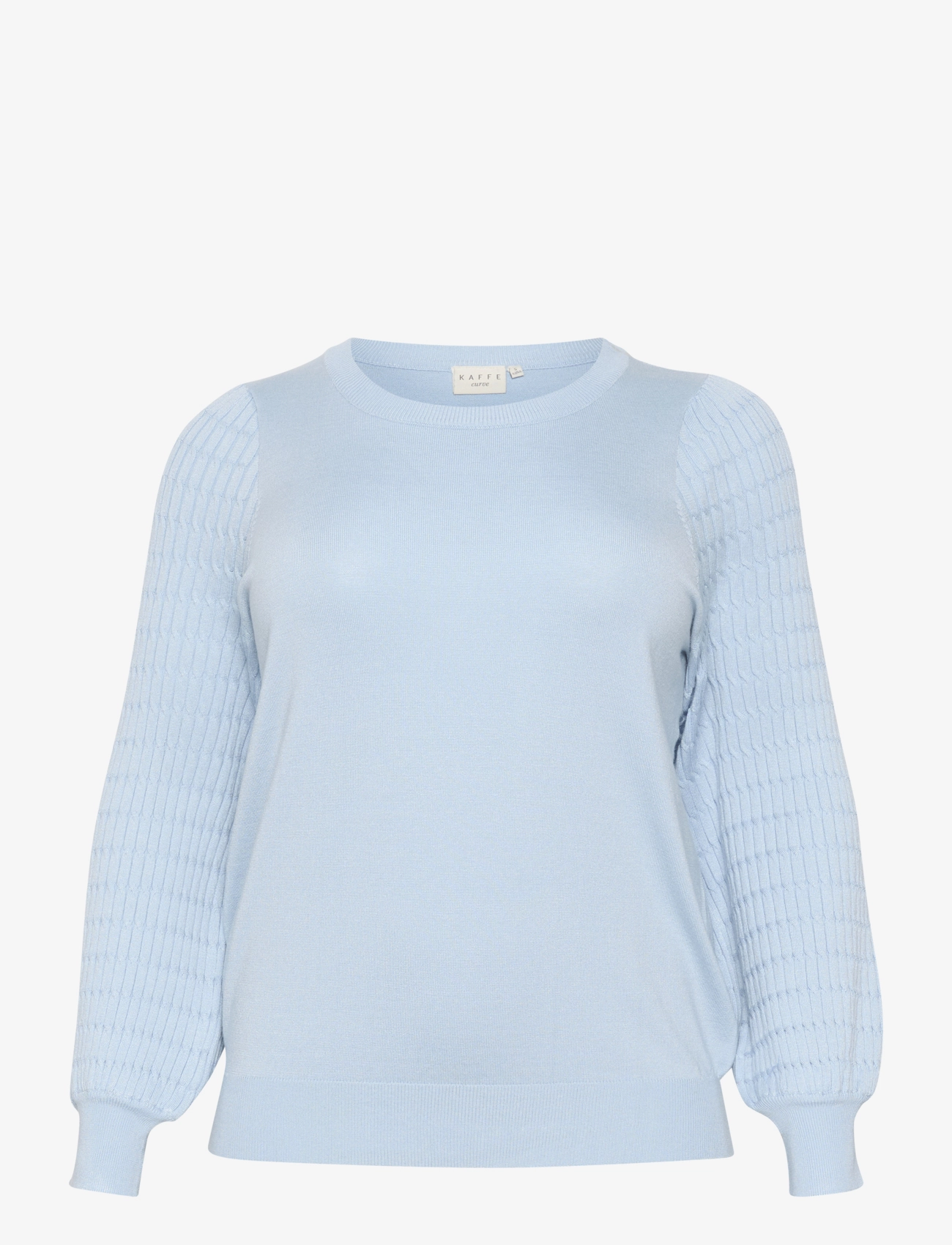 KAFFE CURVE Kclini Knit Pullover Blau - XL - Damen