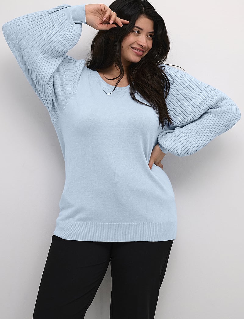 Kaffe Curve - KClini Knit Pullover - sviitrid - celestial blue - 0