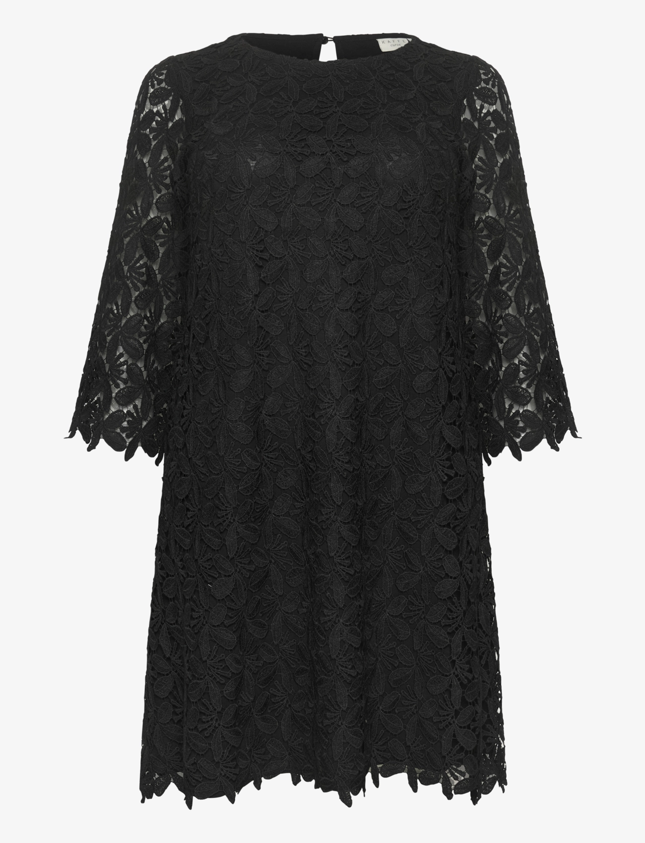 Kaffe Curve KCemma Lace Dress - Kaffe Curve - BLACK DEEP / black