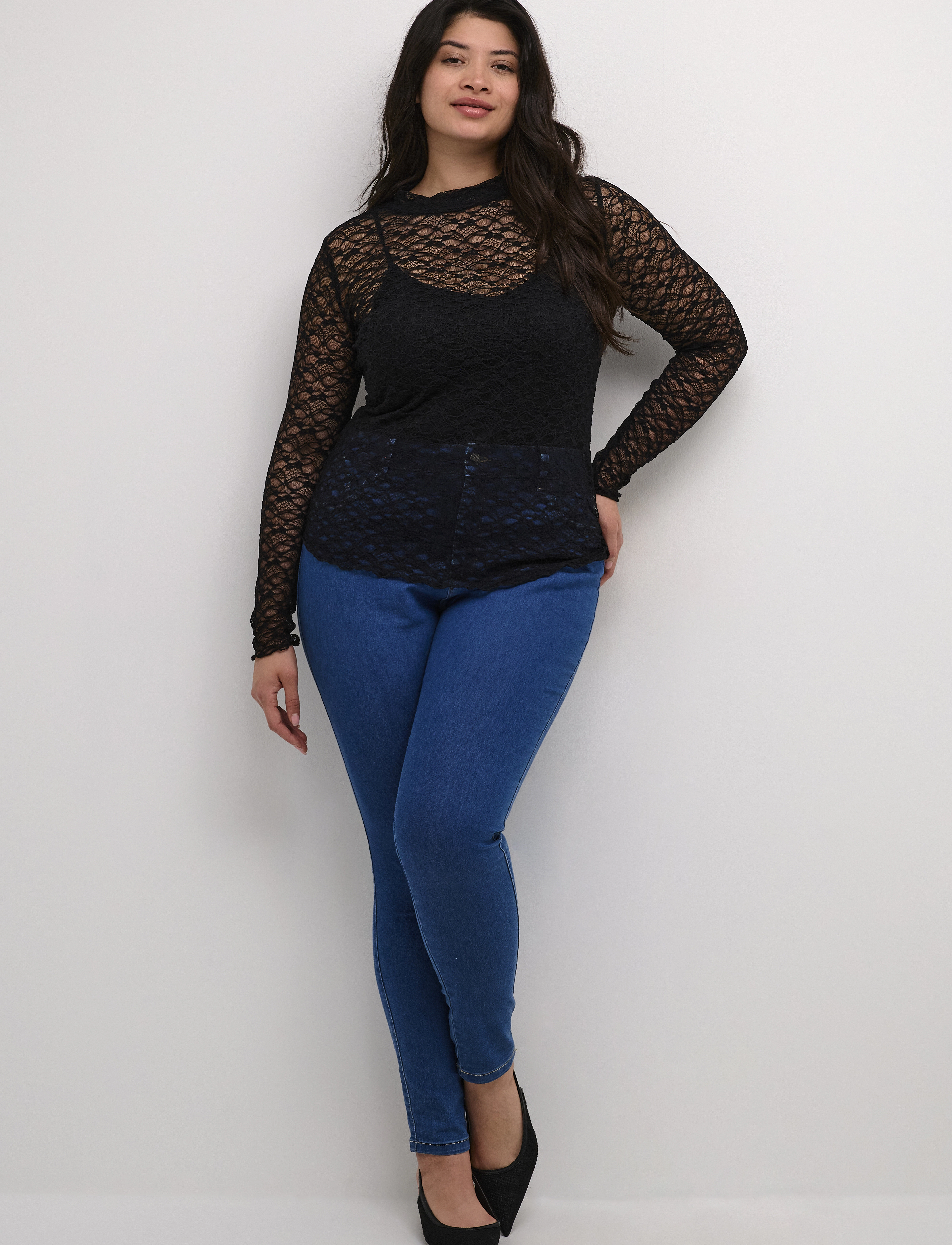 Kaffe Curve - KCjolina LS Blouse - black deep - 3