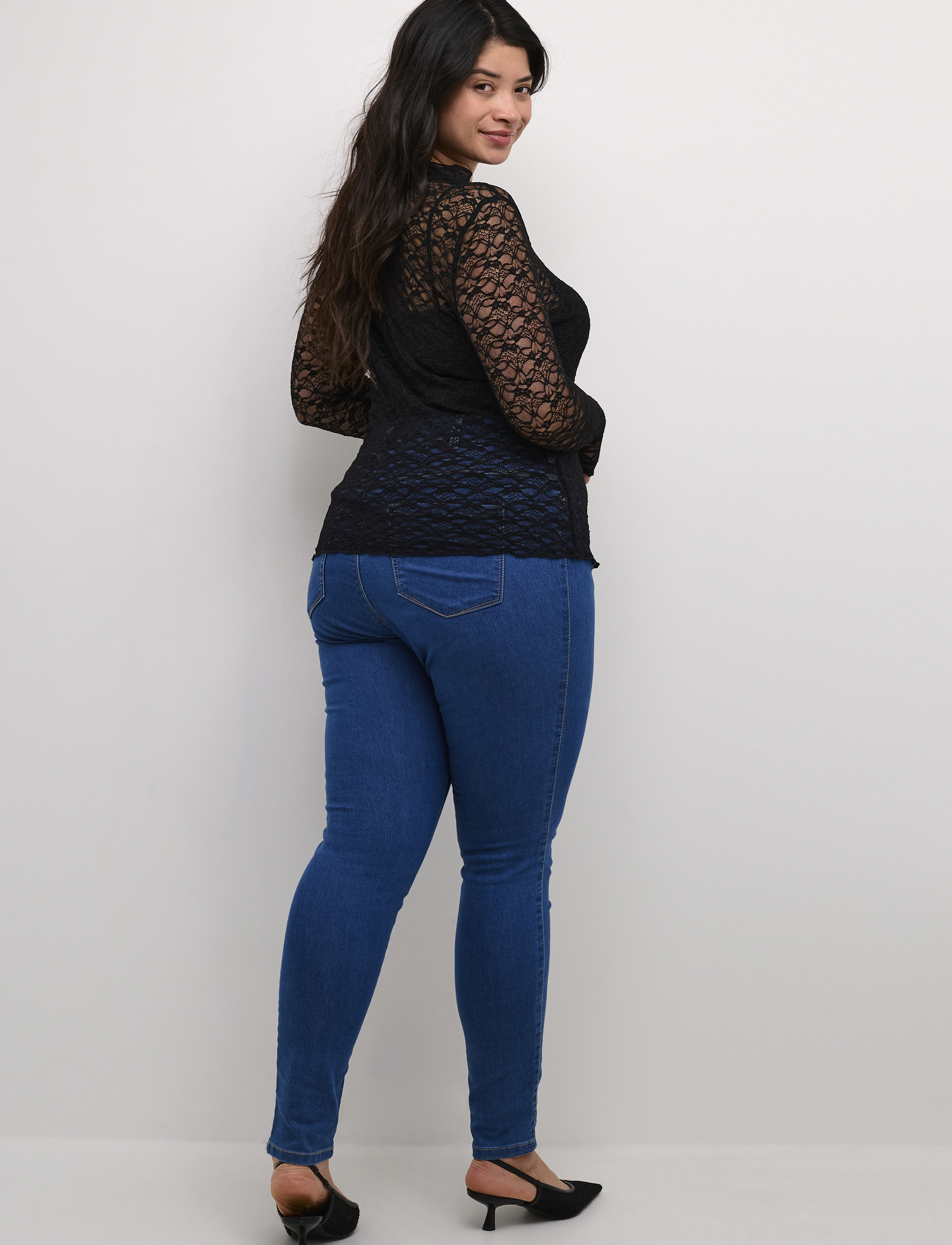 Kaffe Curve - KCjolina LS Blouse - black deep - 4