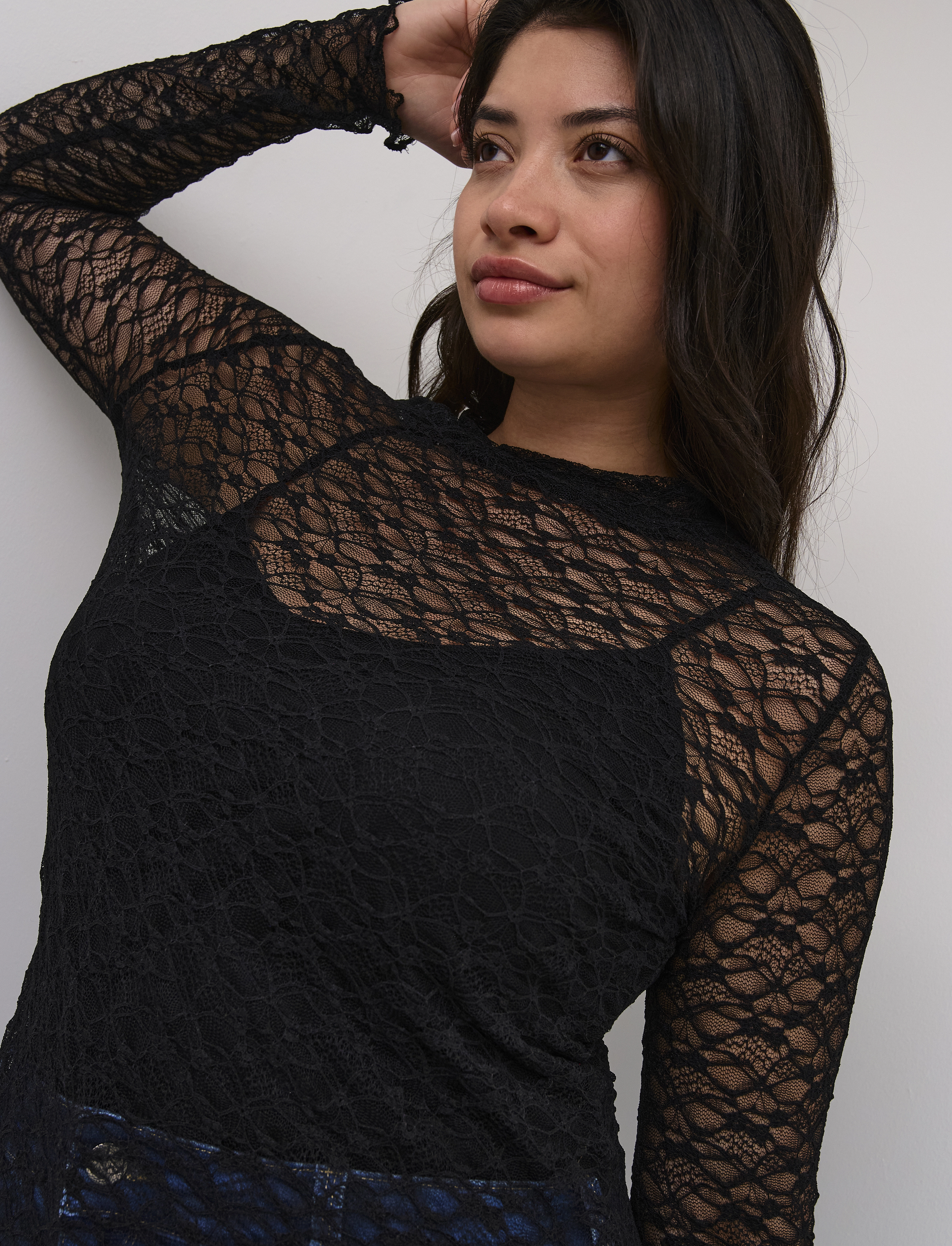 Kaffe Curve - KCjolina LS Blouse - black deep - 5