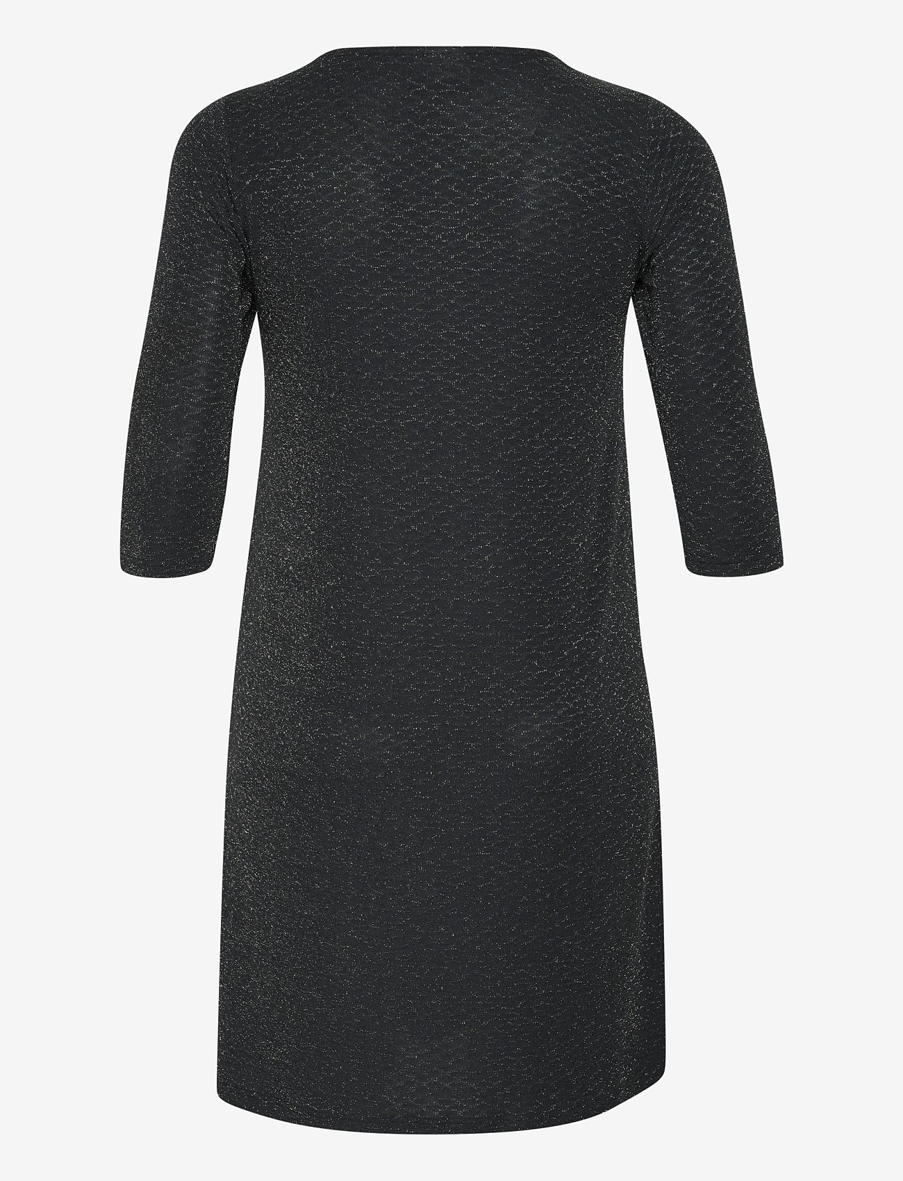 Kaffe Curve - KCellia Dress - strikkjoler - black glitter jersey - 1