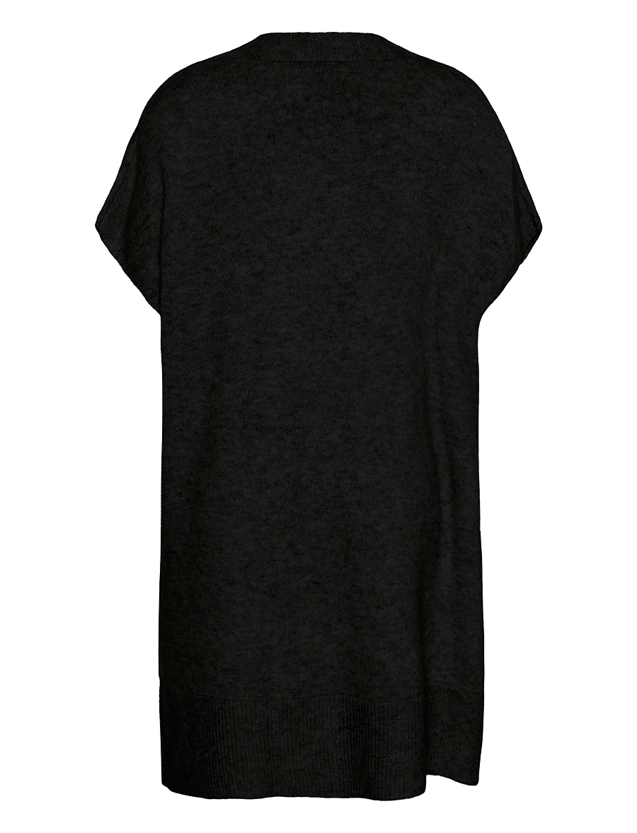 Kaffe Curve - KCannett Knit Poncho - ponchoer & kapper - black deep - 1