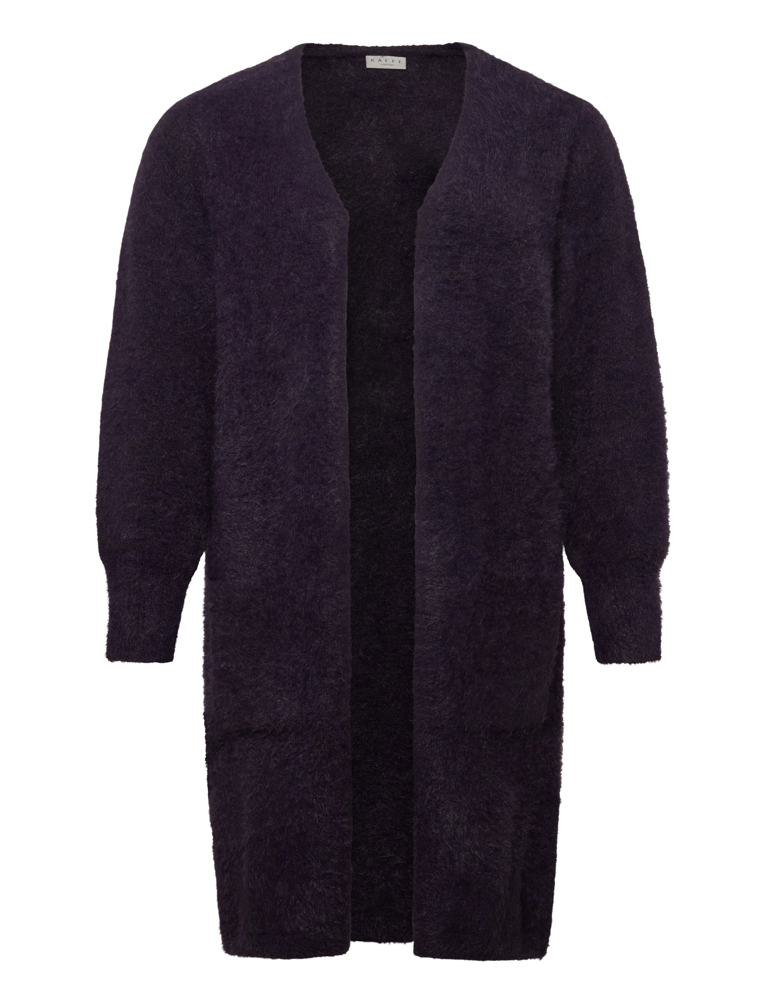Kaffe Curve Kcvilda Long Cardigan, Kvinder, Lang Cardigan, Lila, Str: L