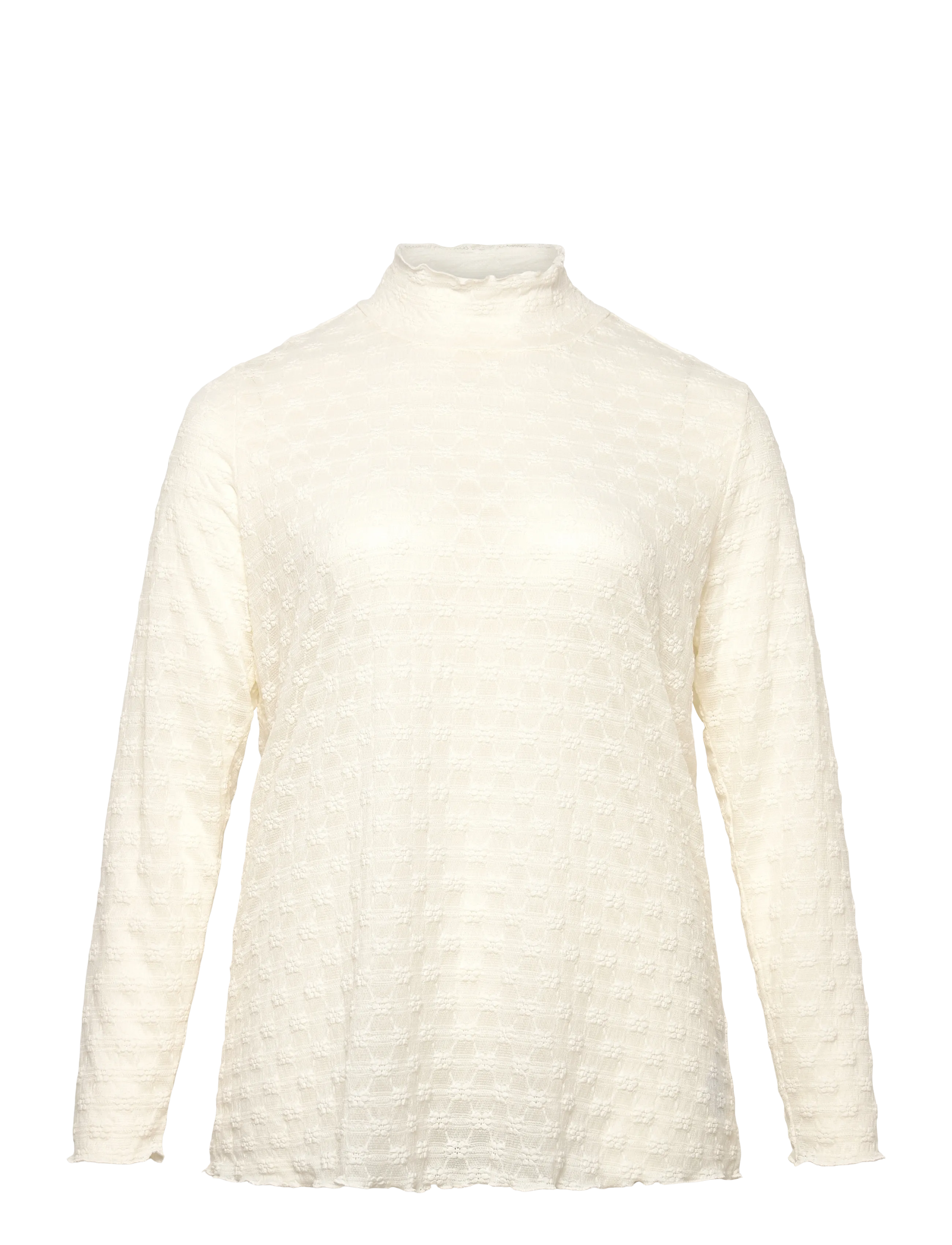 Kaffe Curve KCbella T-Shirt - Transitional Layering - CHALK CC. / cream