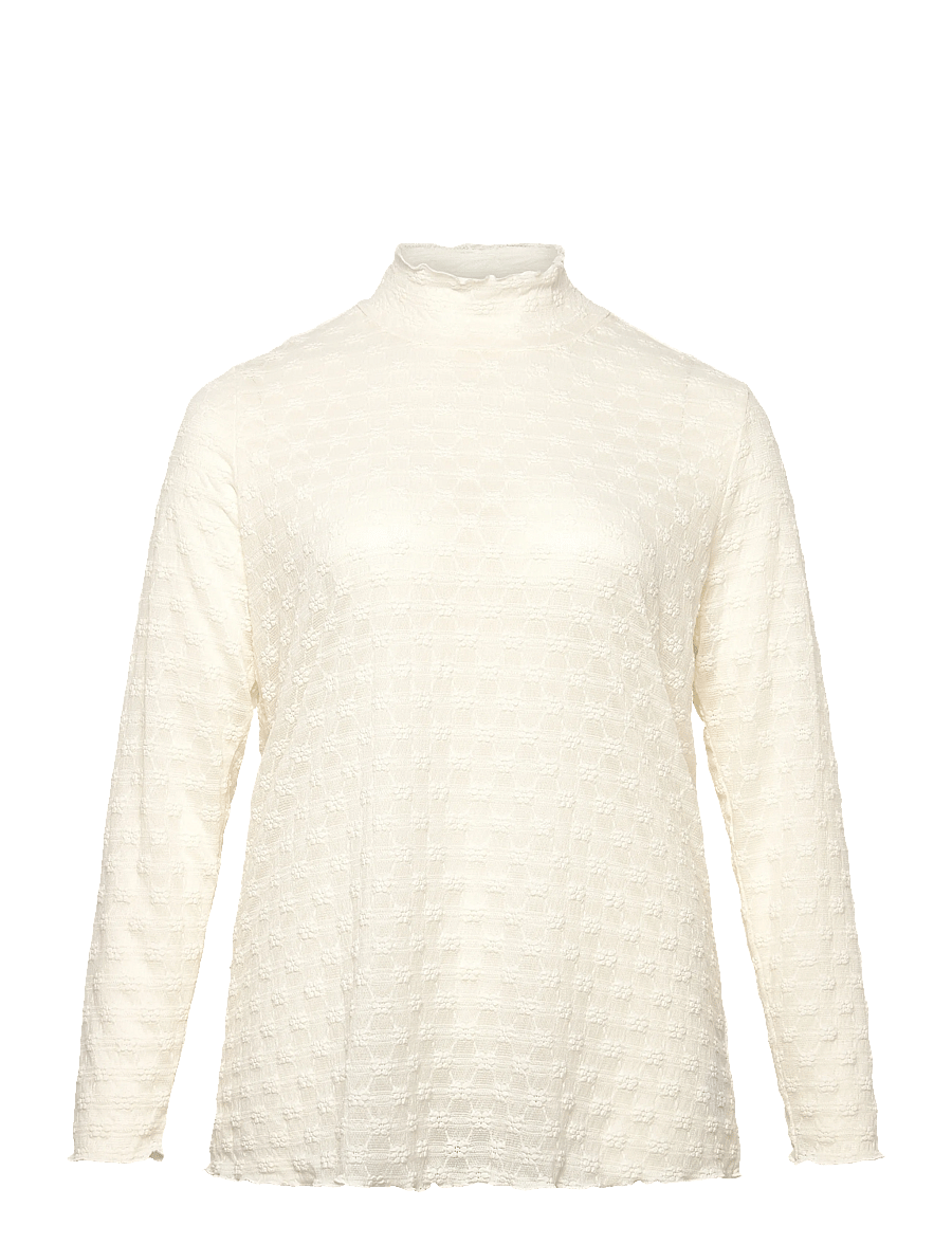 Kaffe Curve - KCbella T-Shirt - rollkragenpullover - chalk cc. - 0
