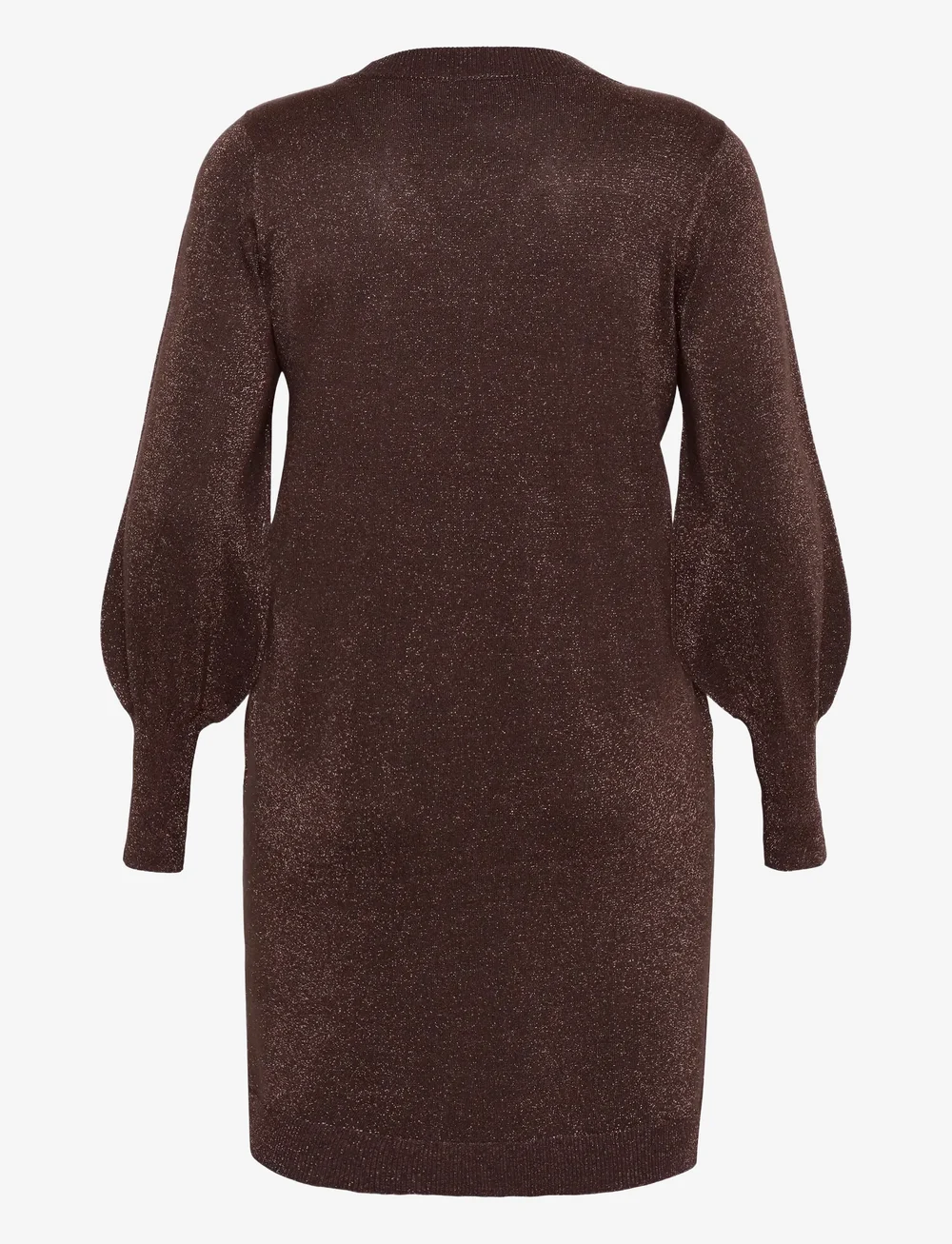 Kaffe Curve - KCregitta Knit Dress - stickade klänningar - black coffee - 2