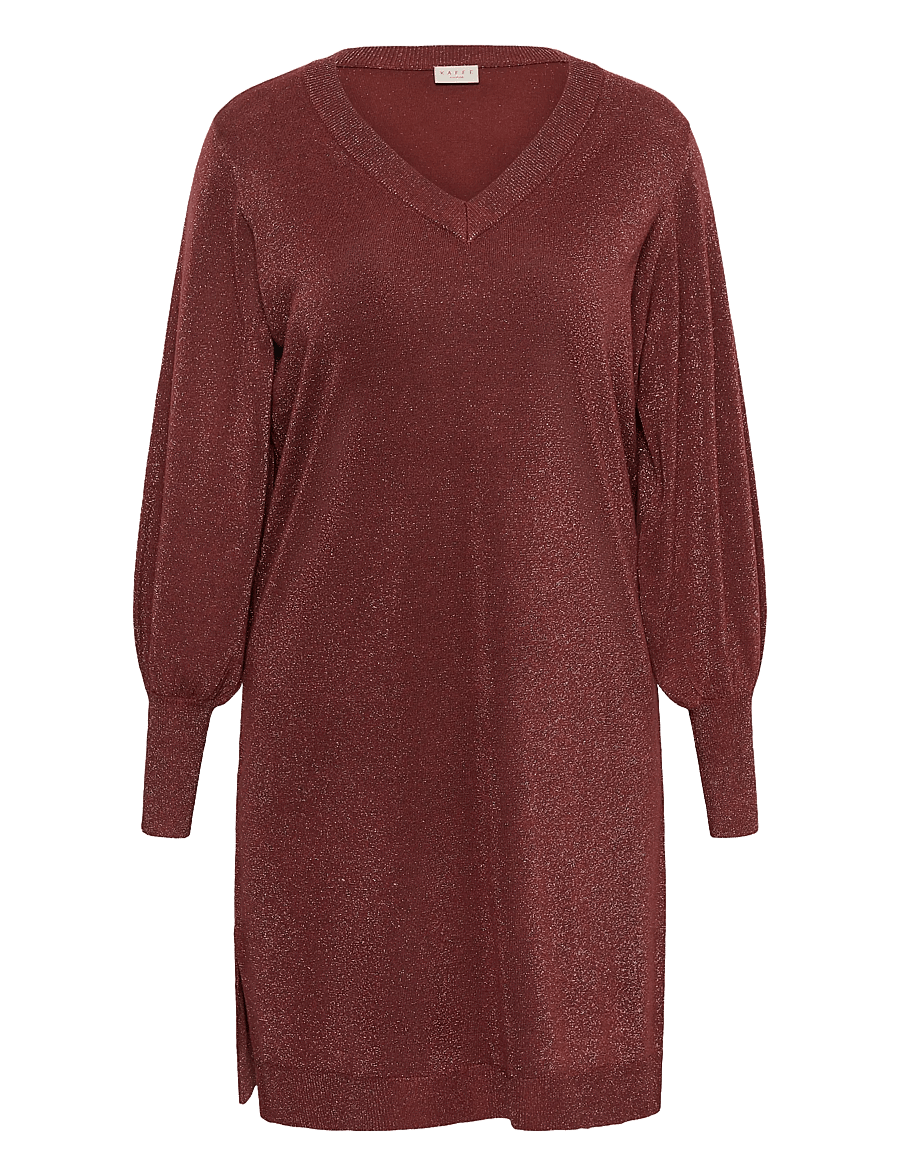 Kaffe Curve - KCregitta Knit Dress - strickkleider - port - 0