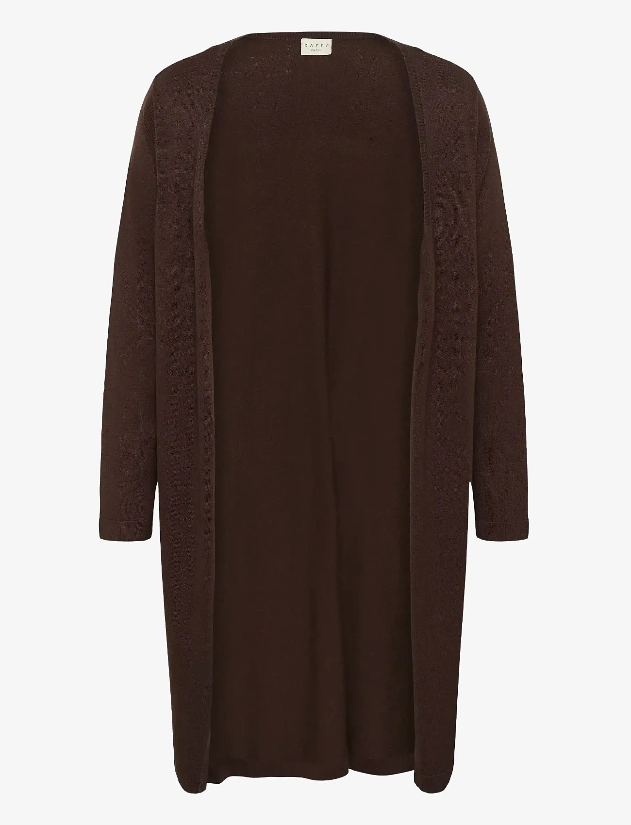 Kaffe Curve - KCfarsia Long Cardigan - kardiganid - black coffee - 0