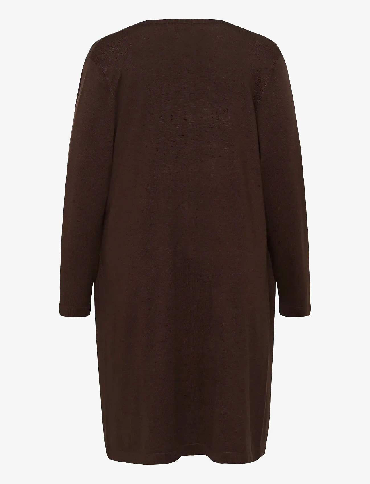 Kaffe Curve - KCfarsia Long Cardigan - kardiganid - black coffee - 1