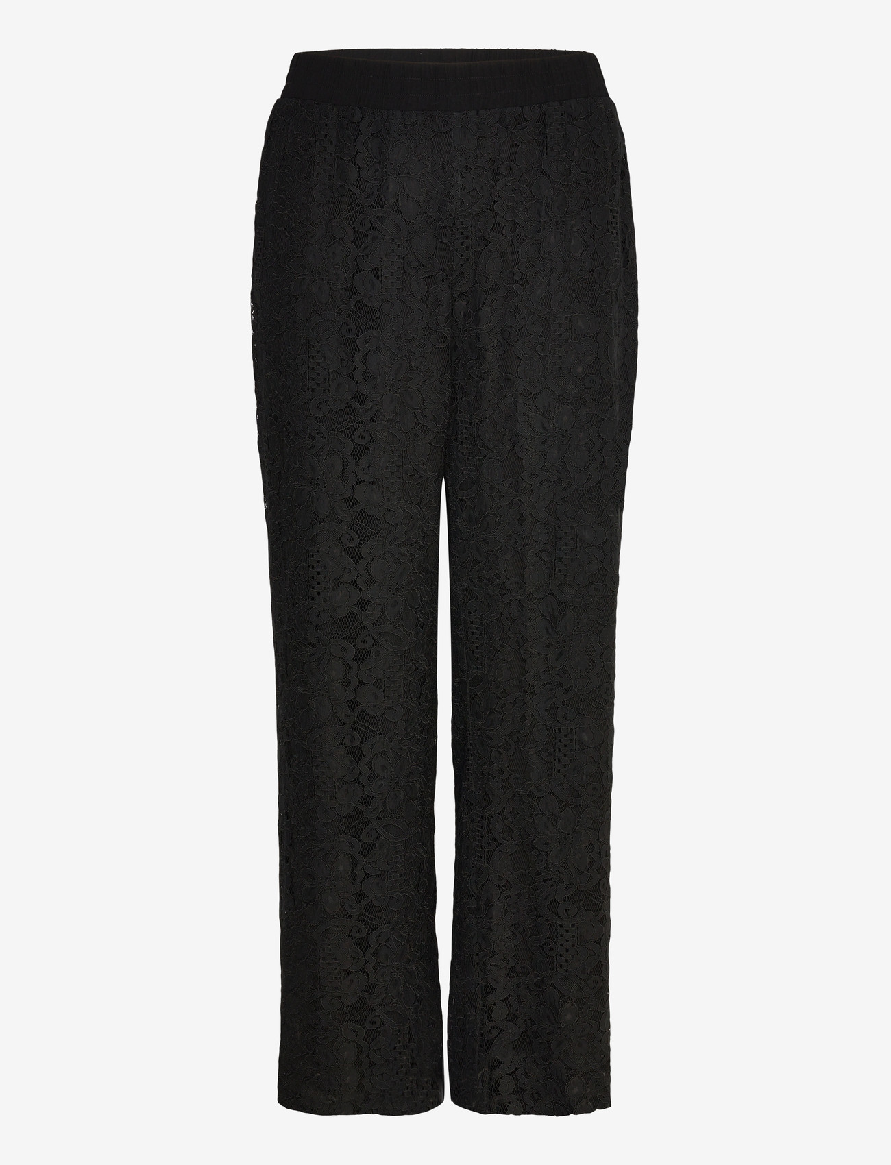 Kaffe Curve - KCnelina Pants - wide leg trousers - black deep - 0