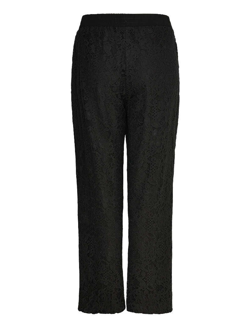 Kaffe Curve - KCnelina Pants - wide leg trousers - black deep - 1