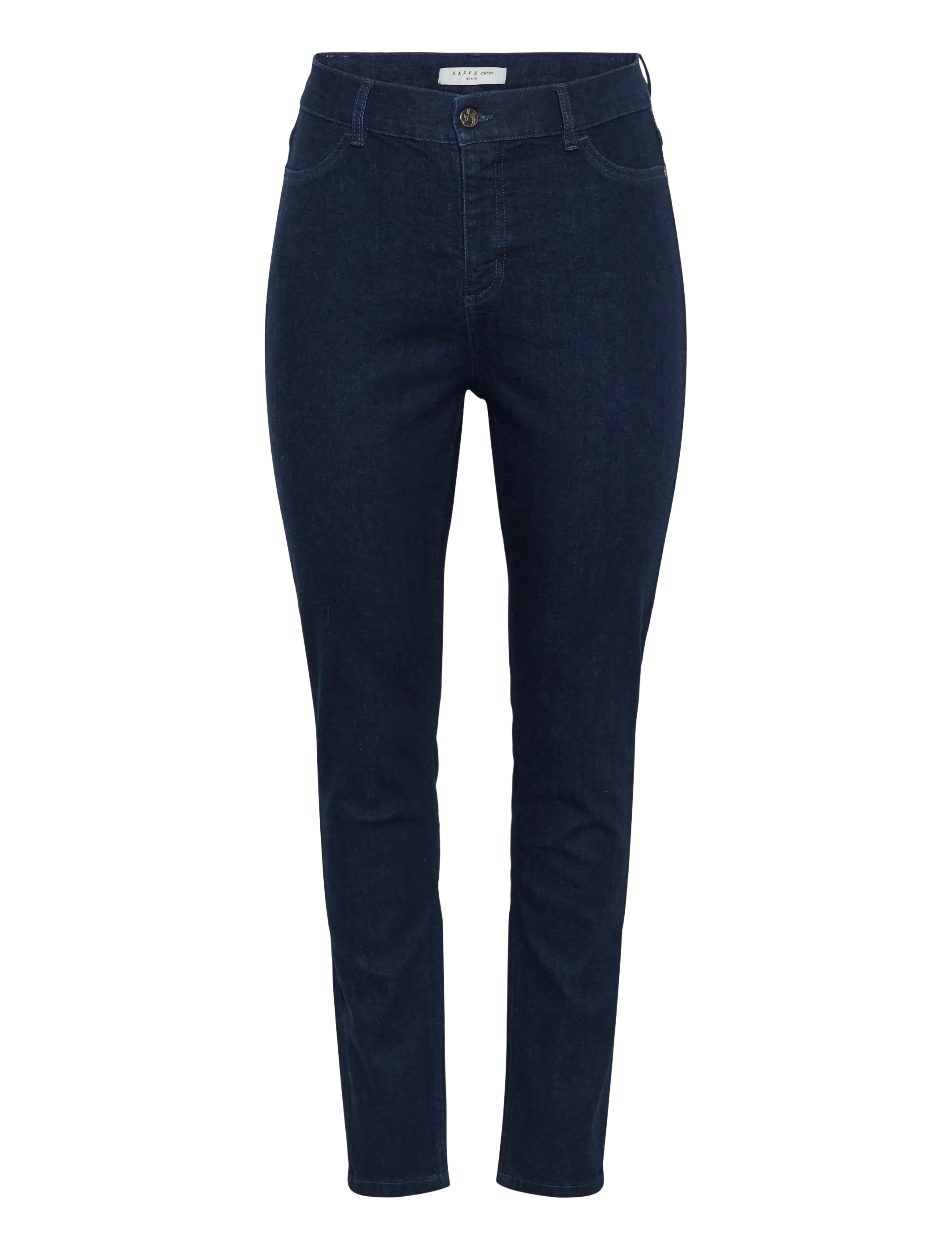 Kaffe Curve KClaurina Jeans - Slim fit jeans - DARK BLUE DENIM / navy