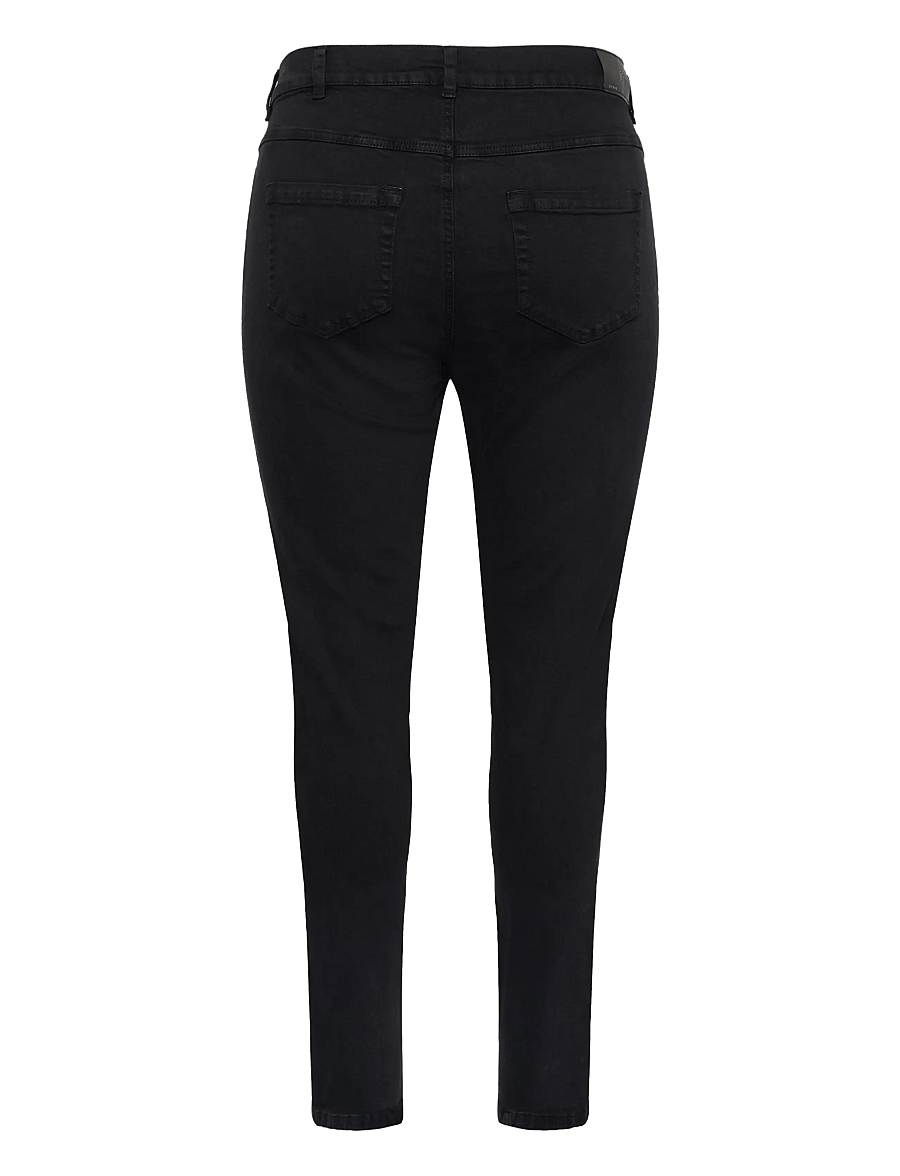 Kaffe Curve - KClaurina Jeans - slim fit jeans - washed black denim - 1