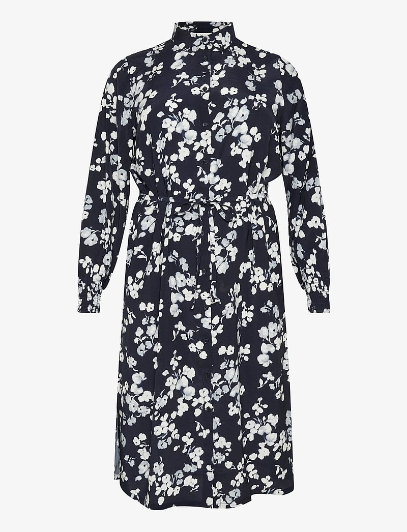 Kaffe Curve - KCalicia Shirt Dress - hemdkleider - marine flower - 1