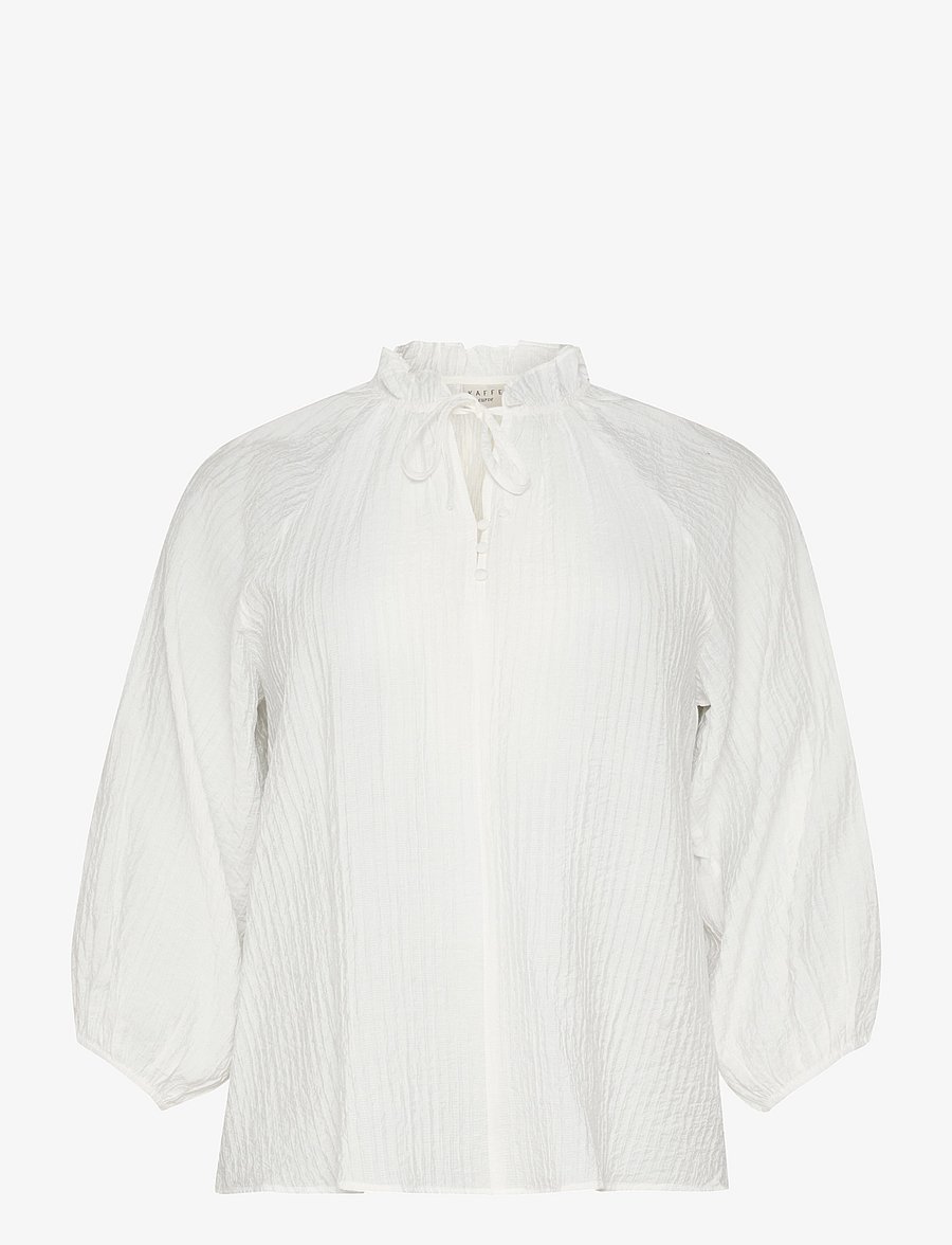 Kaffe Curve - KClinna Blouse - langärmelige blusen - chalk - 1