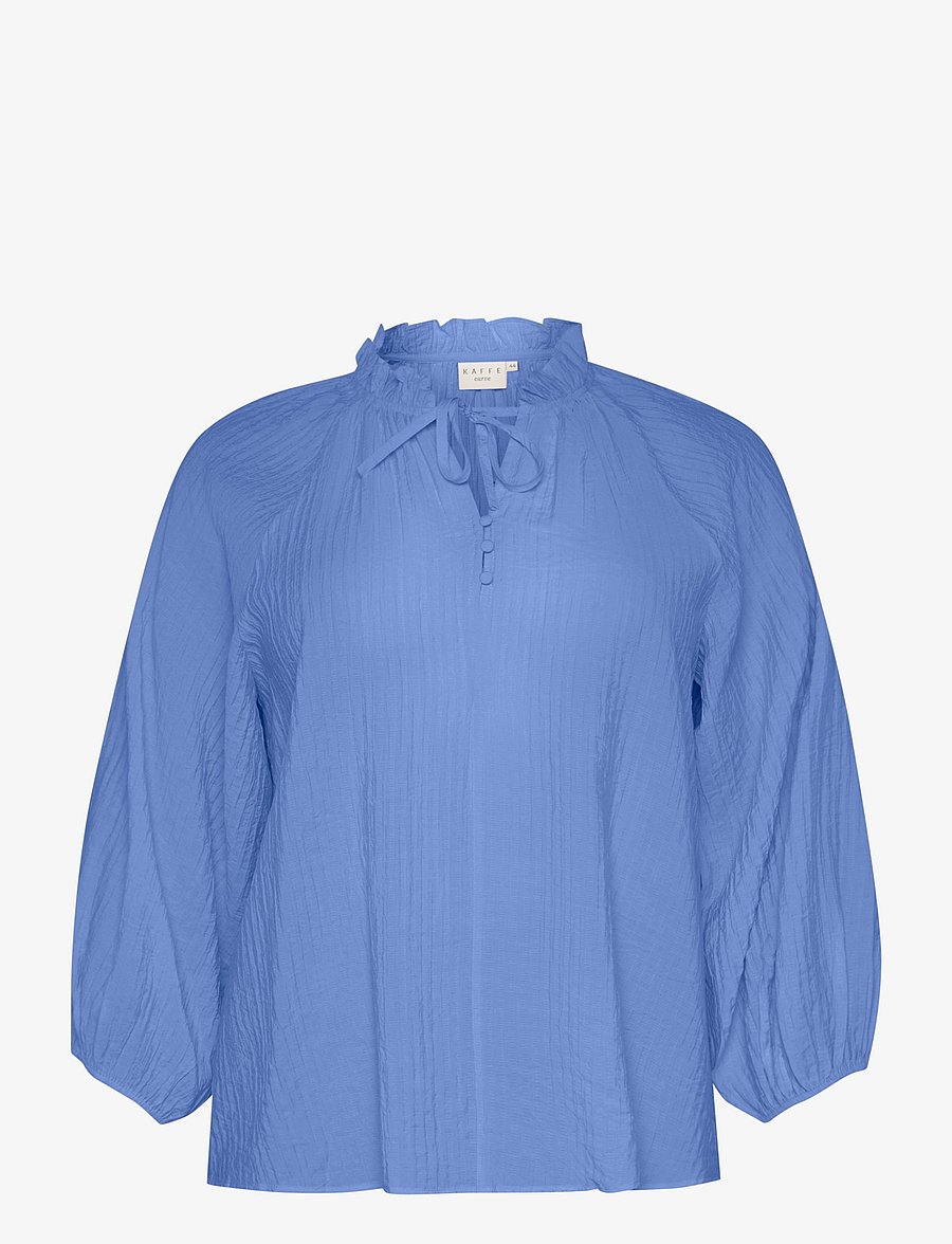 Kaffe Curve - KClinna Blouse - långärmade blusar - ebb and flow - 1
