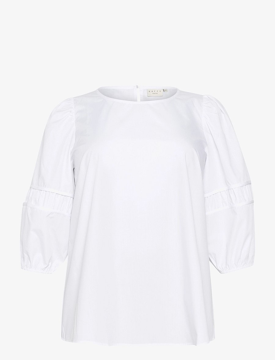 Kaffe Curve - KCelina Blouse - langärmelige blusen - optical white - 1