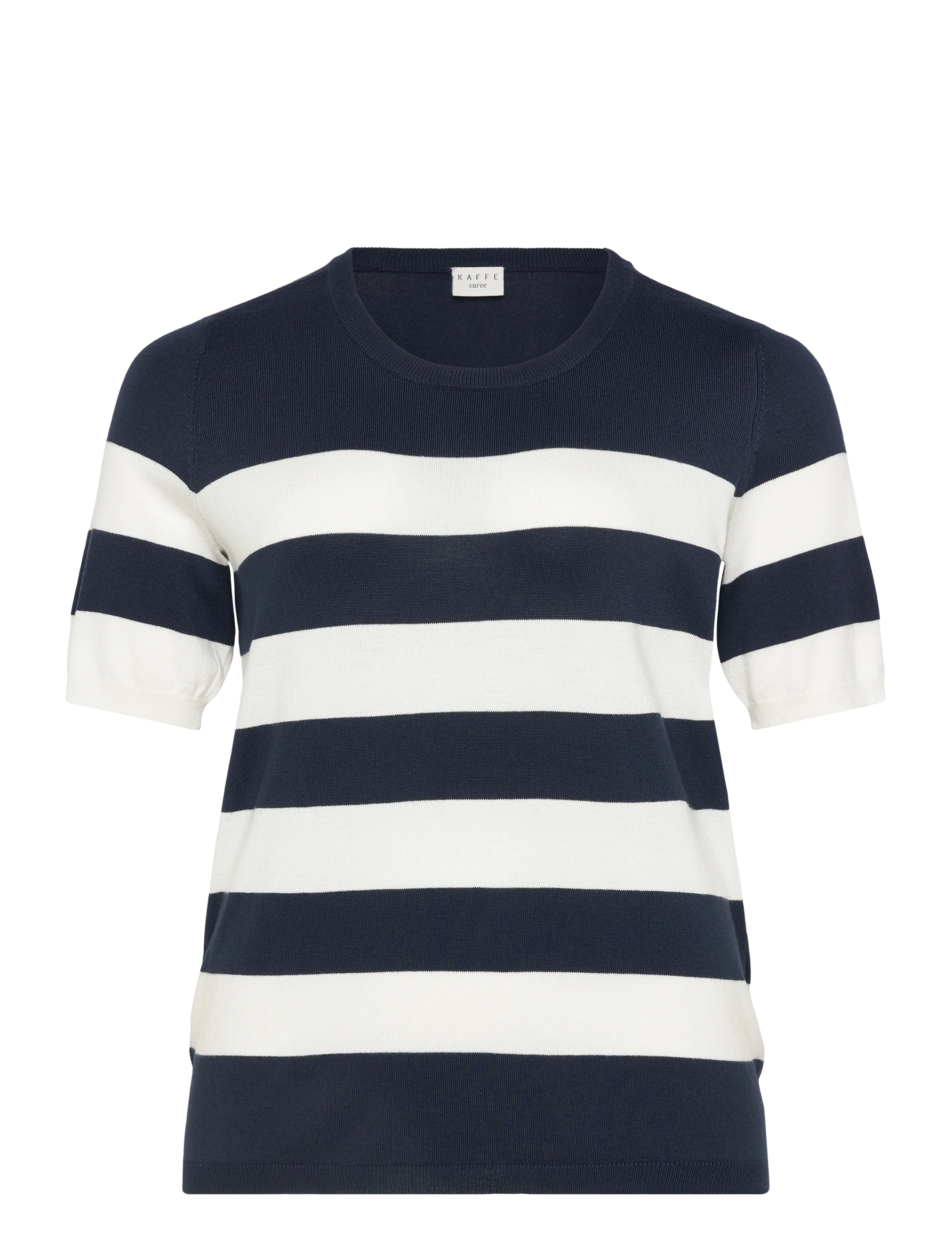 Kaffe Curve Kclizzy Striped Pullover, L, Knitwear, Marineblau - Jumpers, Frauen