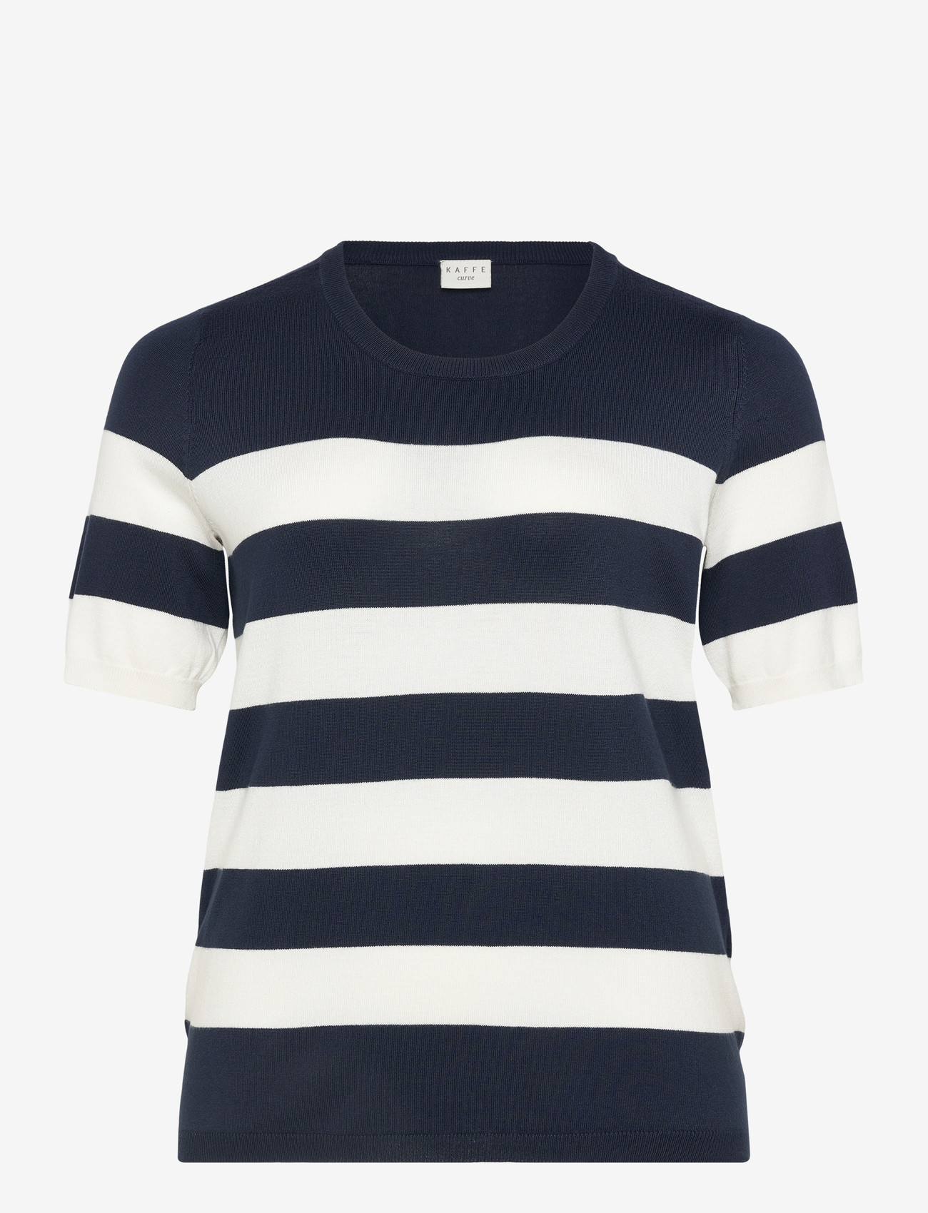 Kaffe Curve - KClizzy Striped Pullover - sügisesed riided - midnight marine / chalk stripe - 0