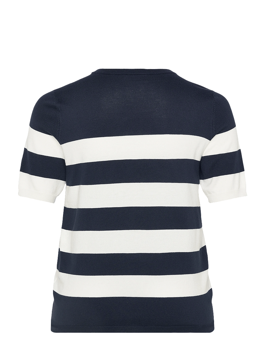 Kaffe Curve - KClizzy Striped Pullover - stickade tröjor - midnight marine / chalk stripe - 1