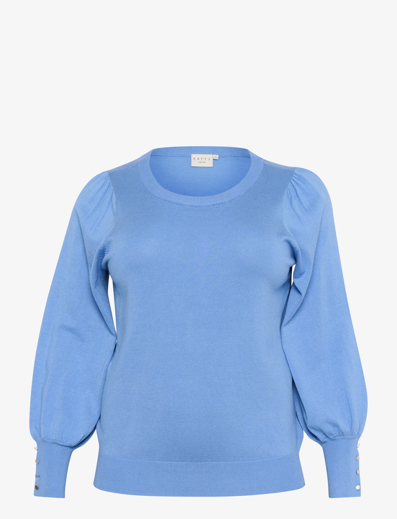 Kaffe Curve KClizzy LS pullover NO - Transitional Layering - EBB AND FLOW / blue