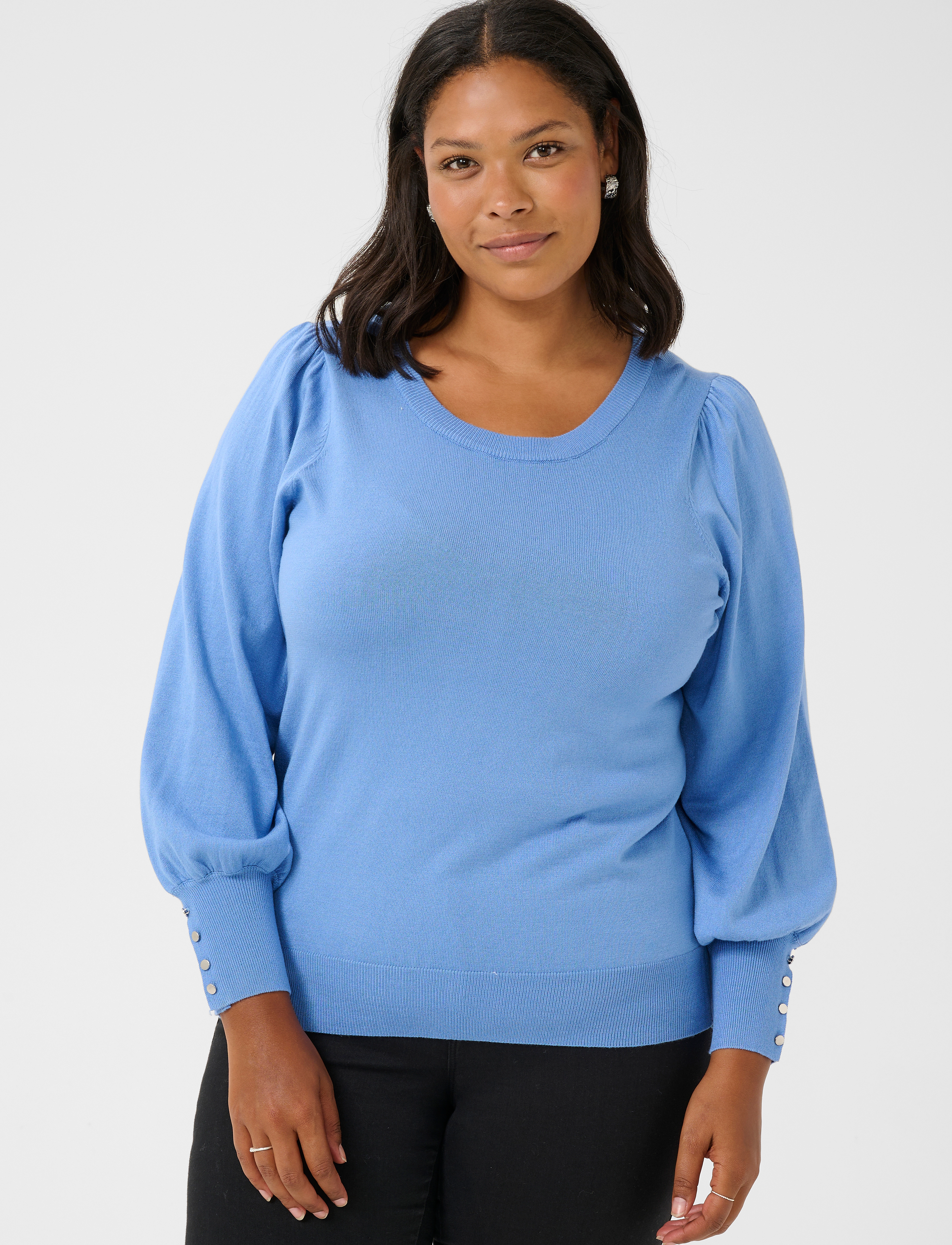 Kaffe Curve - KClizzy LS pullover NO - jumpers - ebb and flow - 0