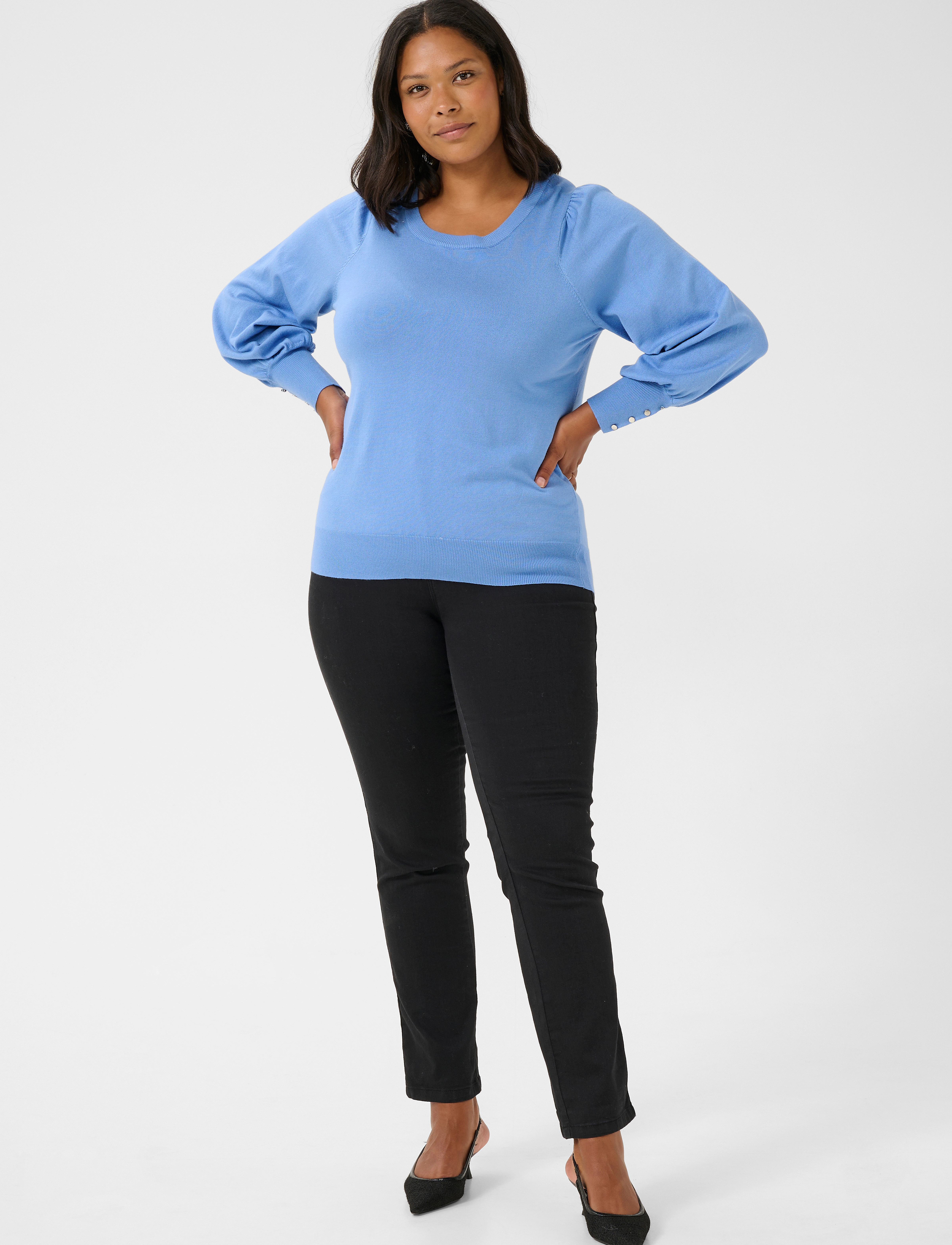 Kaffe Curve - KClizzy LS pullover NO - jumpers - ebb and flow - 3
