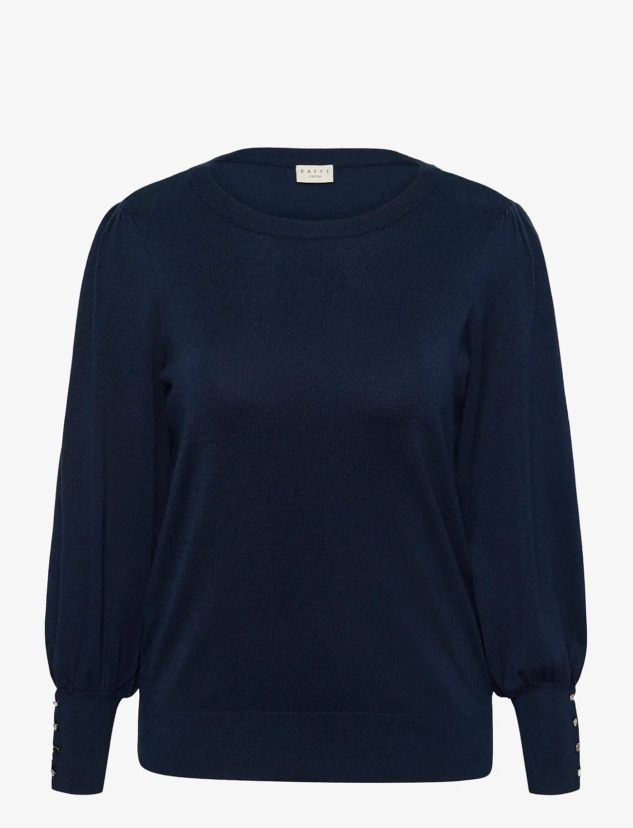 Kaffe Curve - KClizzy LS pullover - herbstliche kleidung - midnight marine - 0