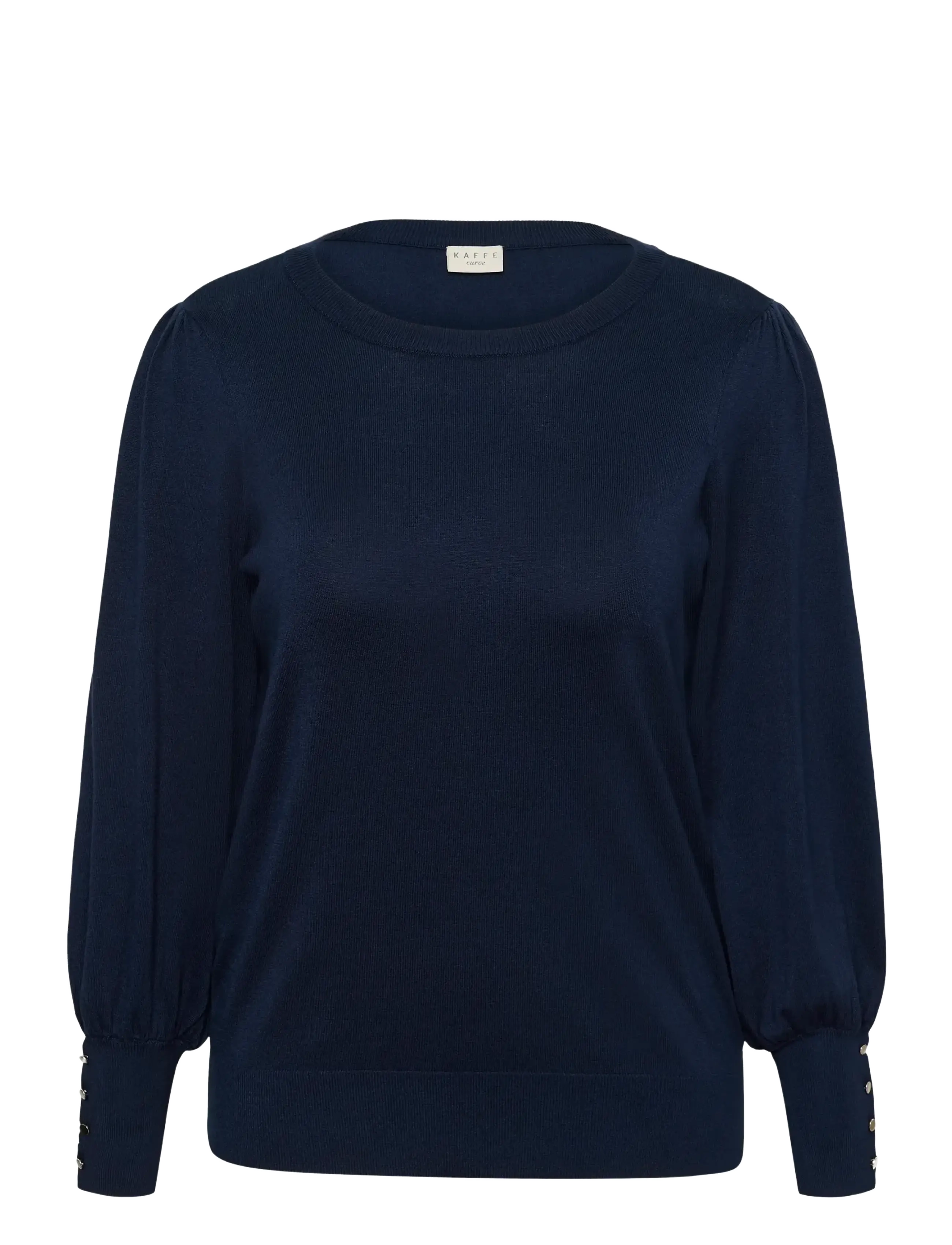 Kaffe Curve KClizzy LS pullover - Knitwear - MIDNIGHT MARINE / navy