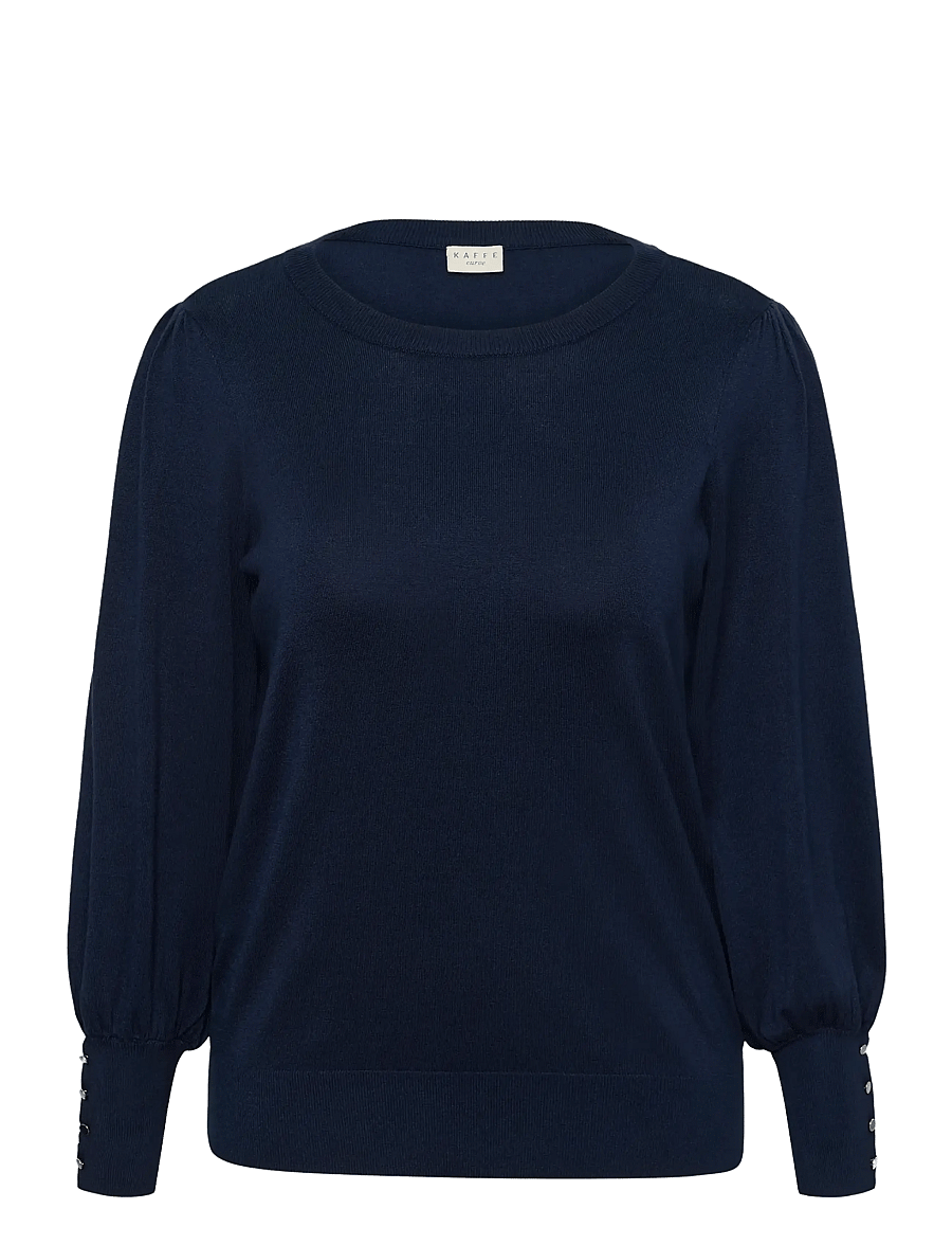 Kaffe Curve - KClizzy LS pullover NO - pullover - midnight marine - 1