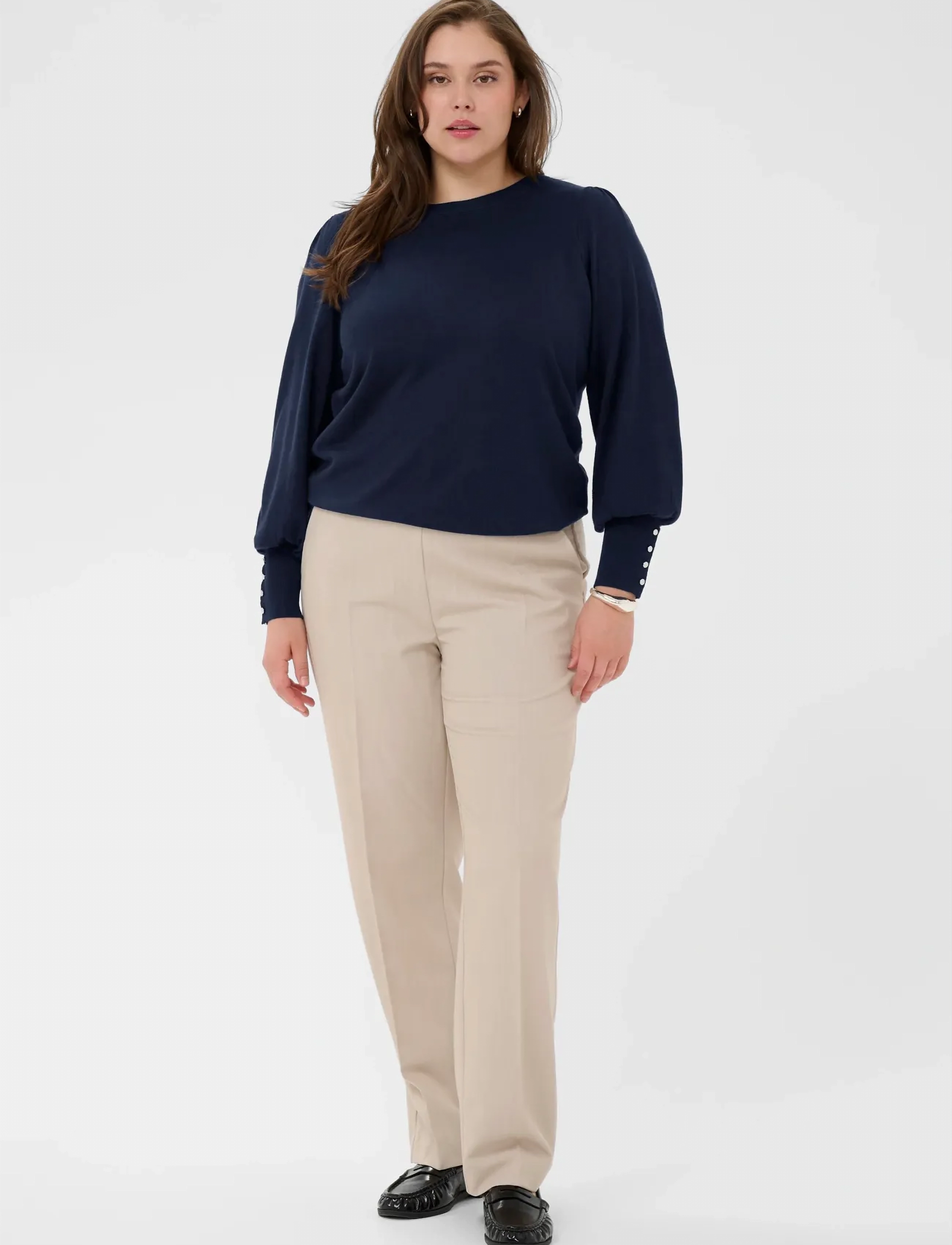 Kaffe Curve - KClizzy LS pullover NO - swetry - midnight marine - 3