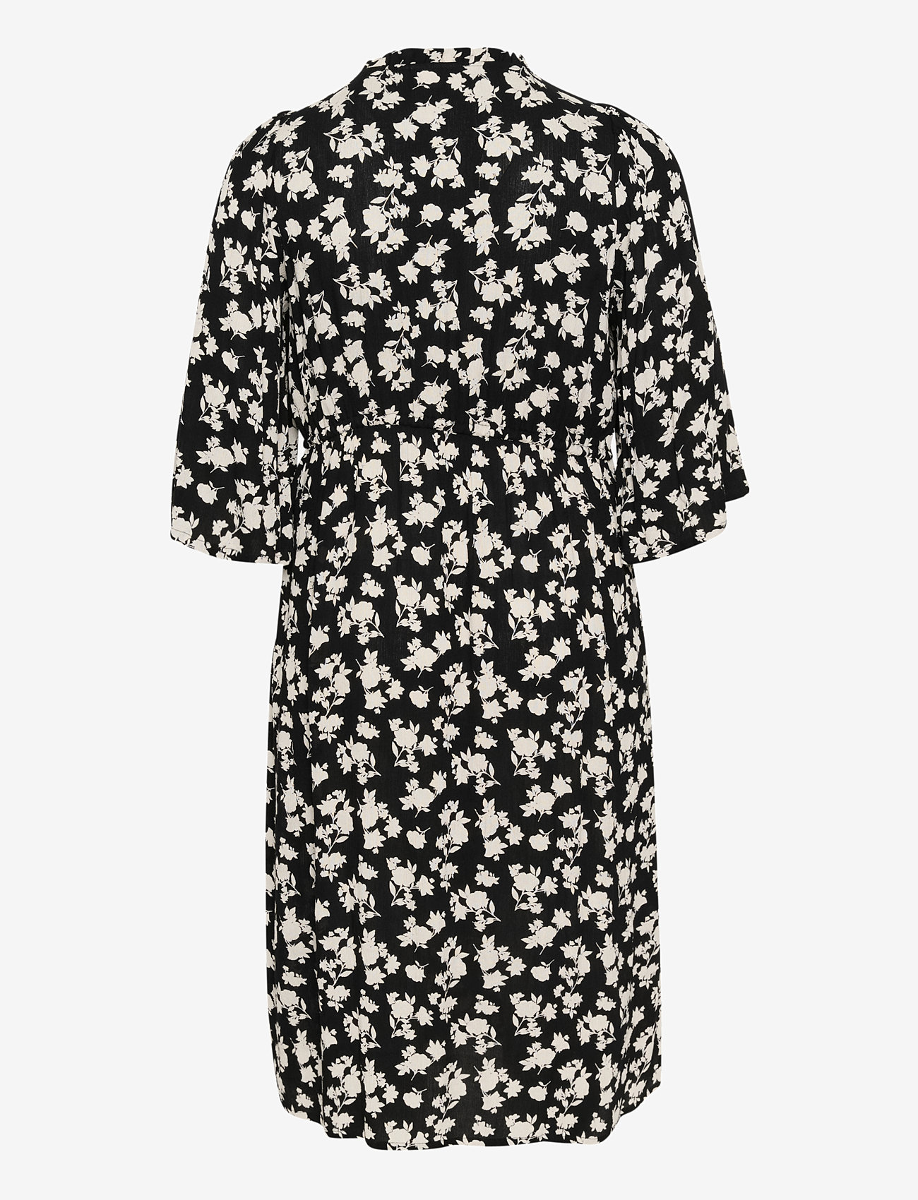 Kaffe Curve - KCjuna Ami Dress - sommerkleider - black/turtledove flower print - 2