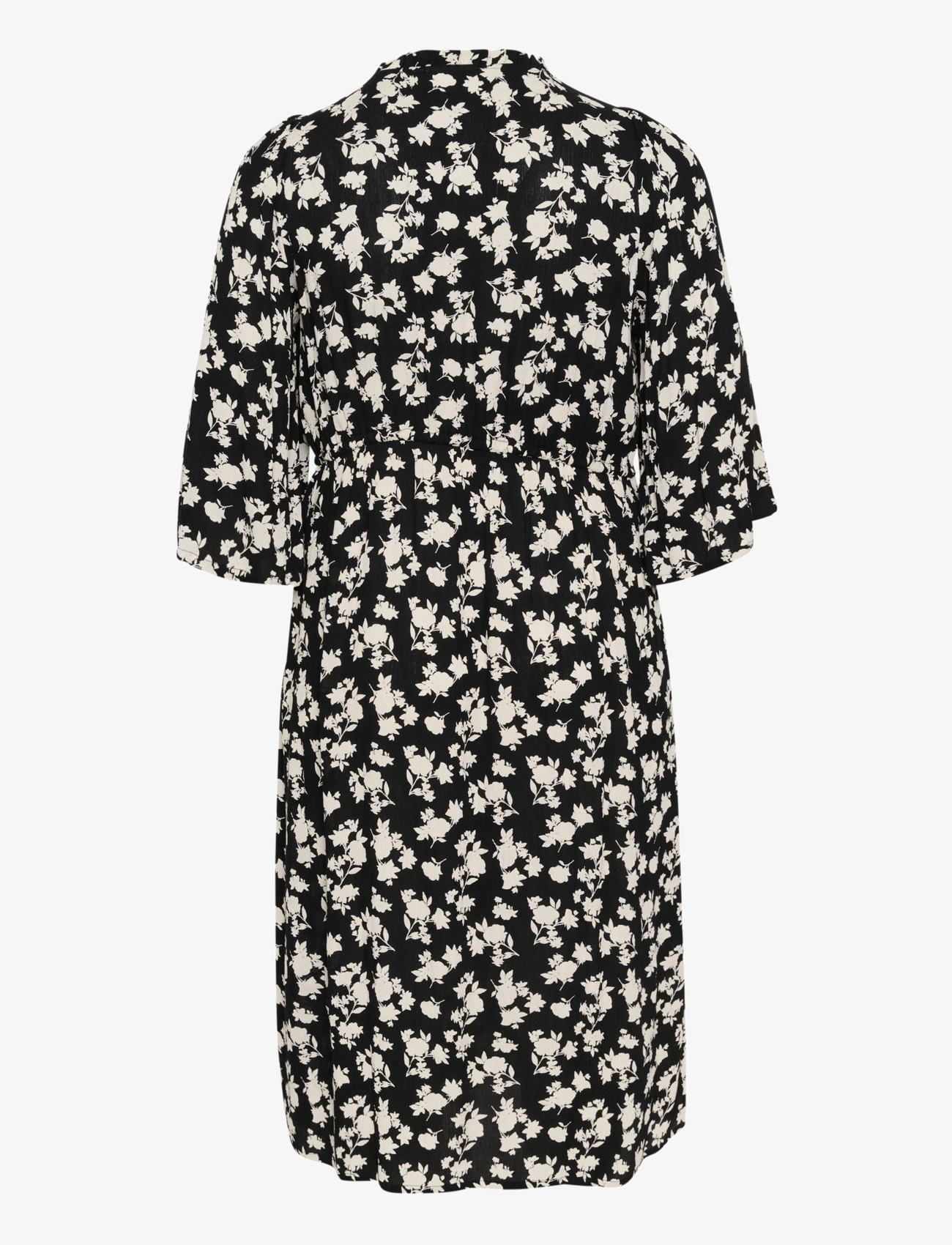 Kaffe Curve - KCjuna Ami Dress - black/turtledove flower print - 2