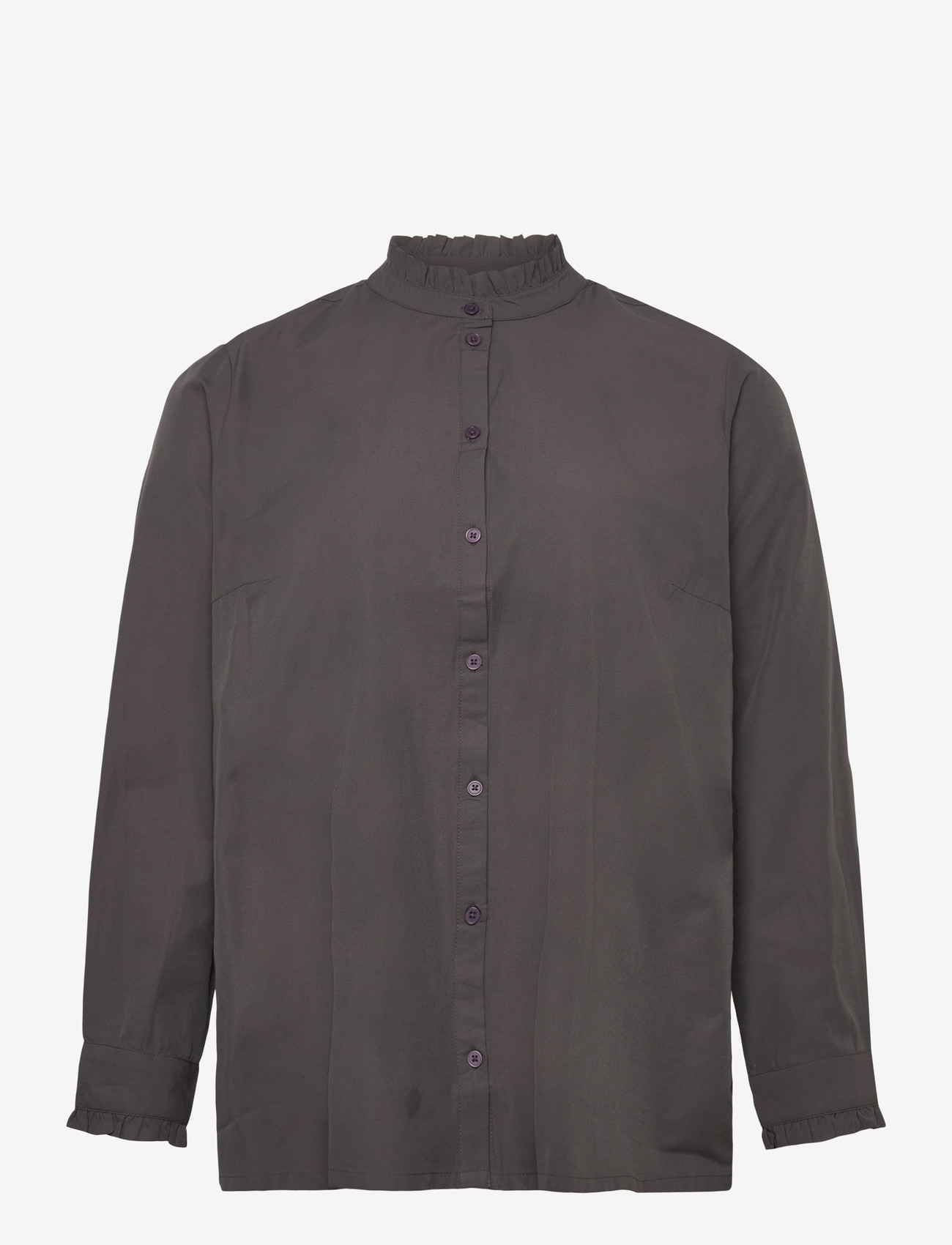 Kaffe Curve - KCadi Shirt - langärmlige hemden - black oyster - 0