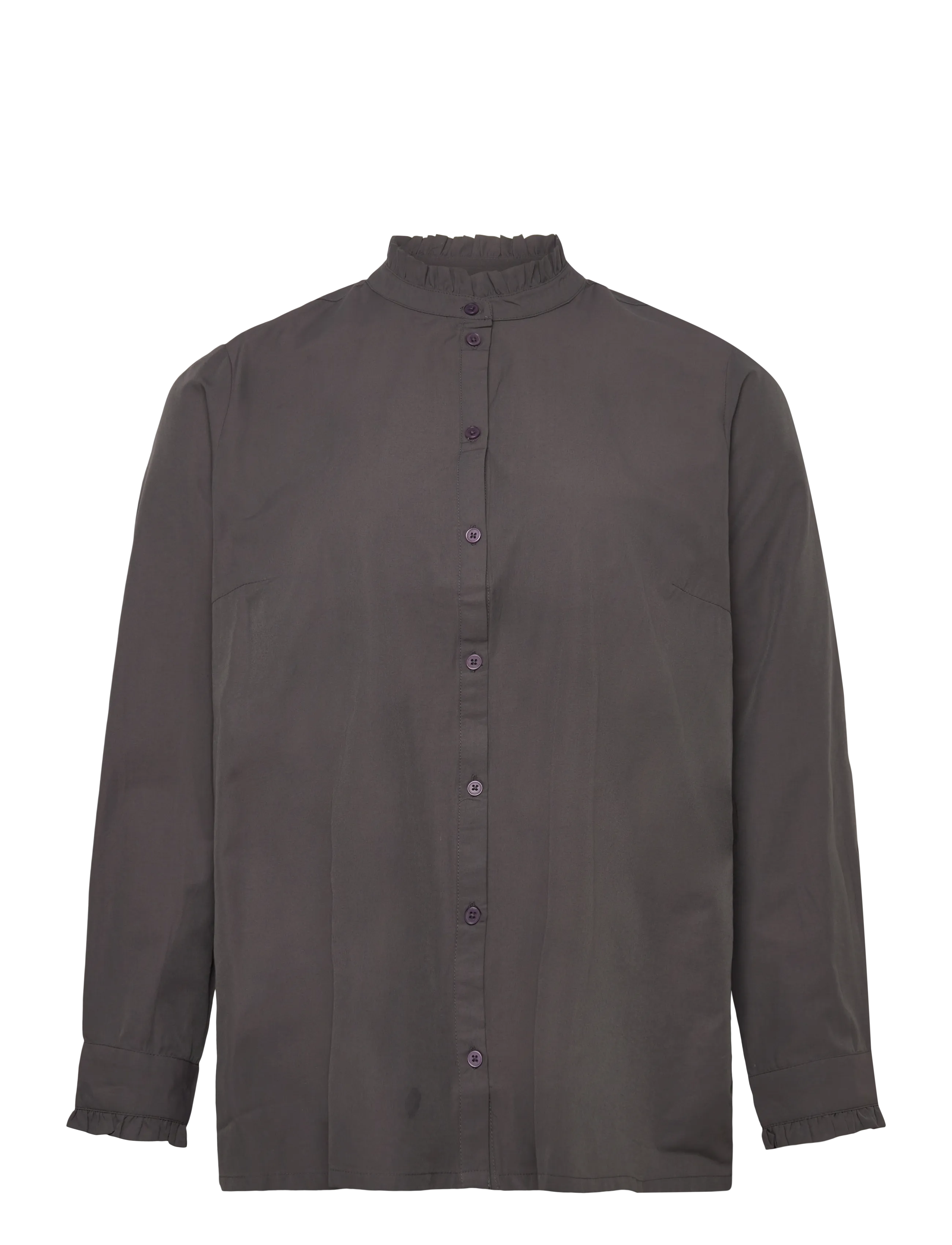 Kaffe Curve KCadi Shirt - Särgid - BLACK OYSTER / grey