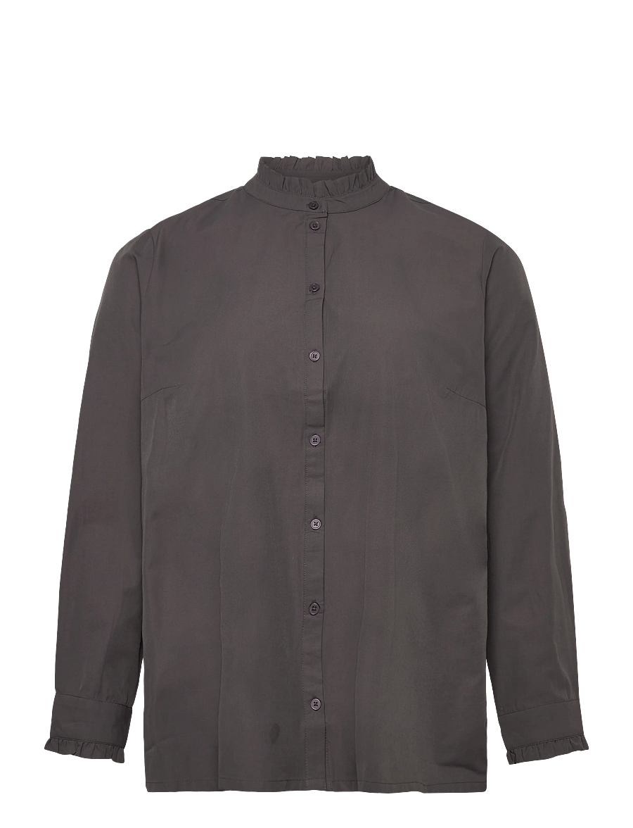 Kaffe Curve - KCadi Shirt - pikkade varrukatega särgid - black oyster - 0