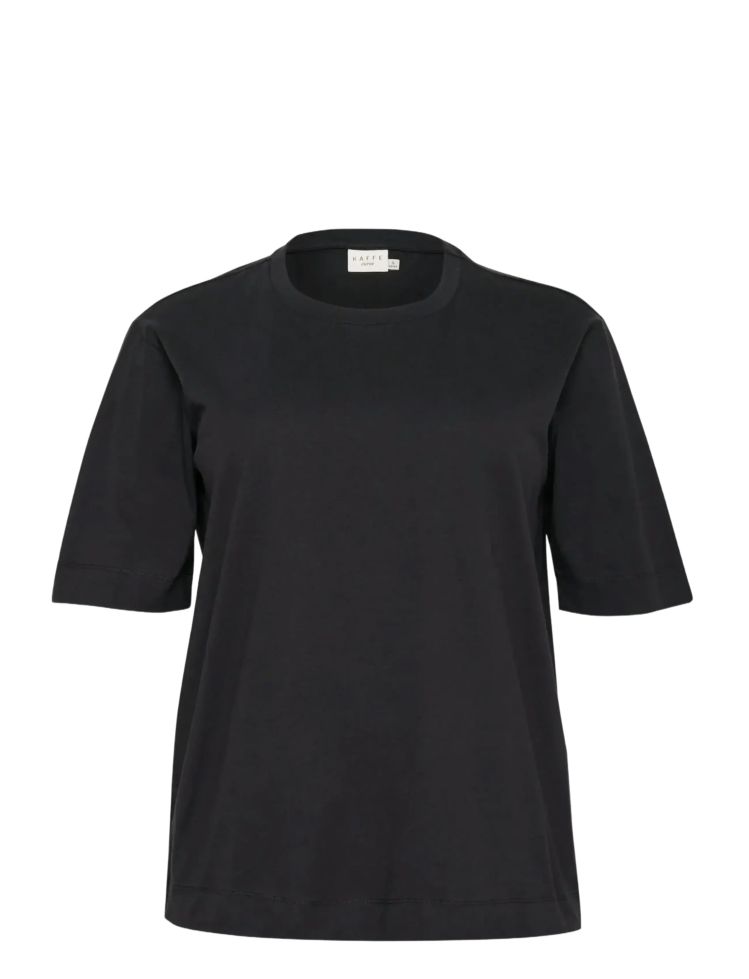 KAFFE CURVE Kcmina T-Shirt Schwarz - S - Damen